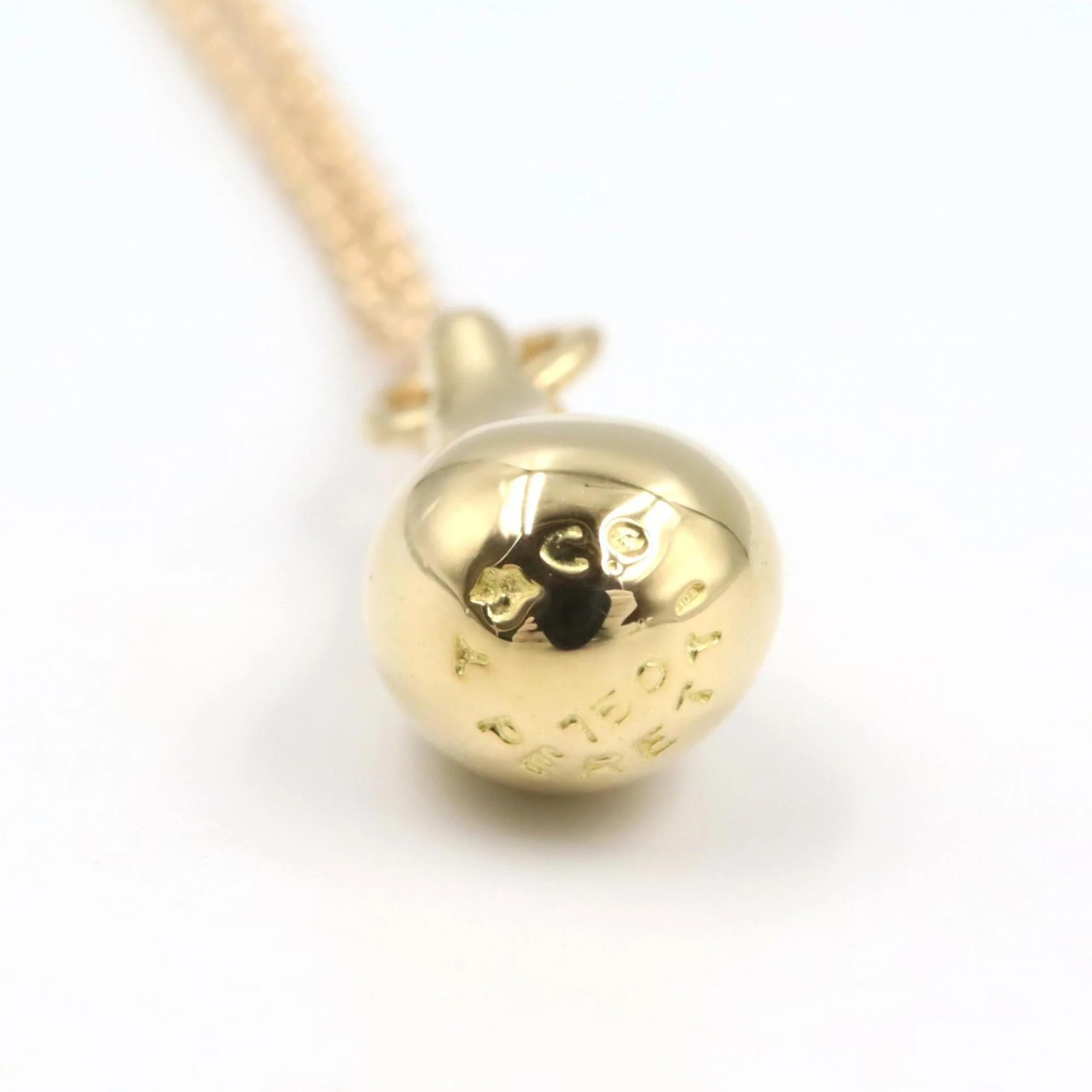 Teardrop Pendant Necklace 18K Yellow Gold - Image 3