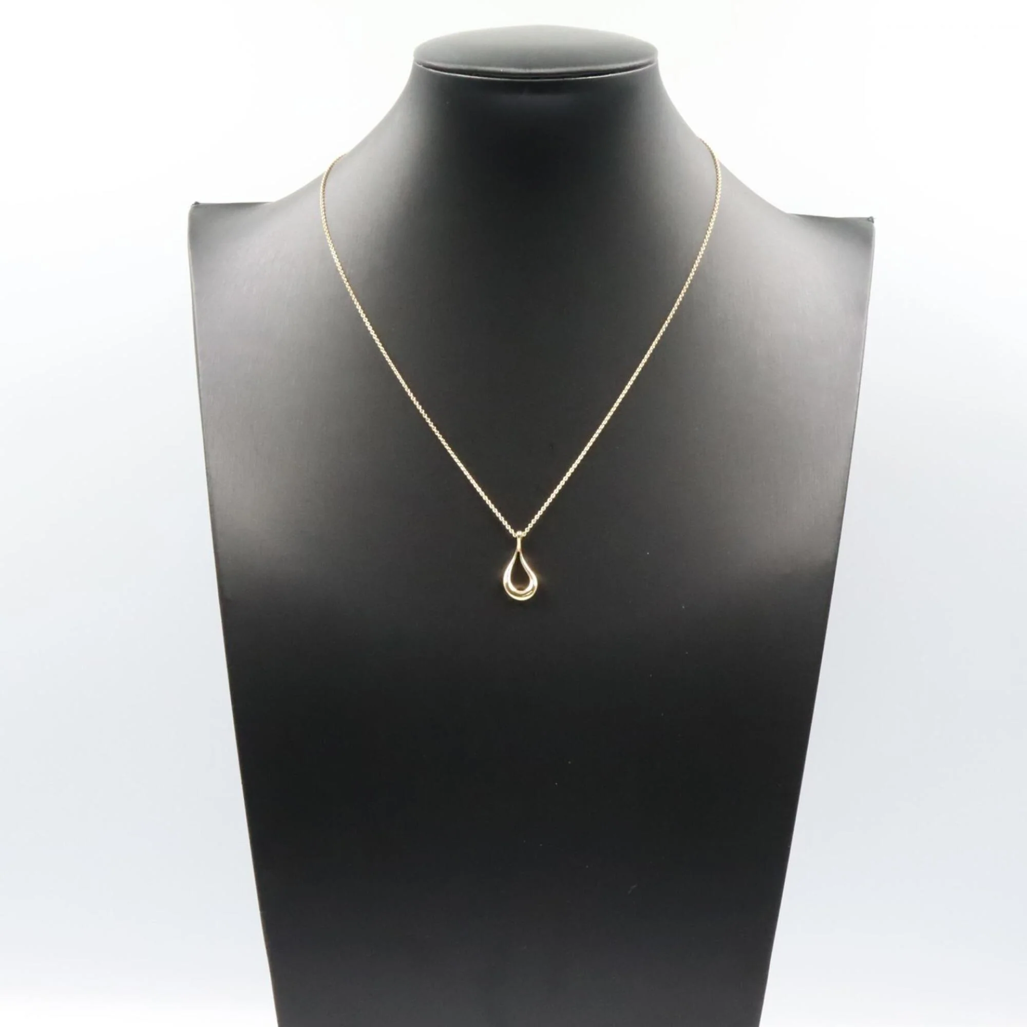Teardrop Pendant Necklace 18K Yellow Gold - Image 6