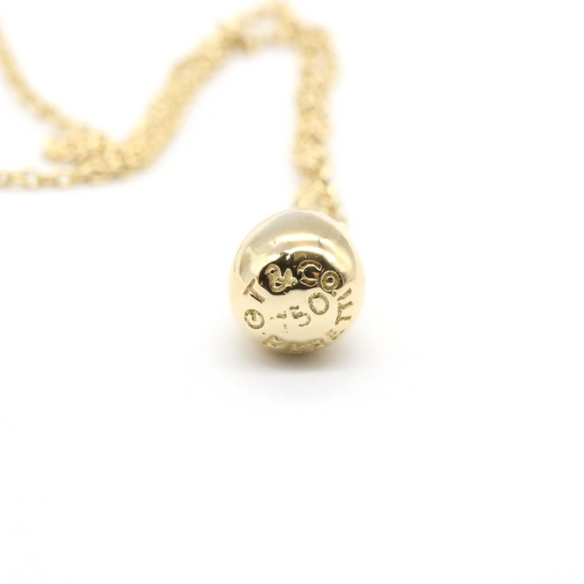 Teardrop Pendant Necklace 18K Yellow Gold - Image 4