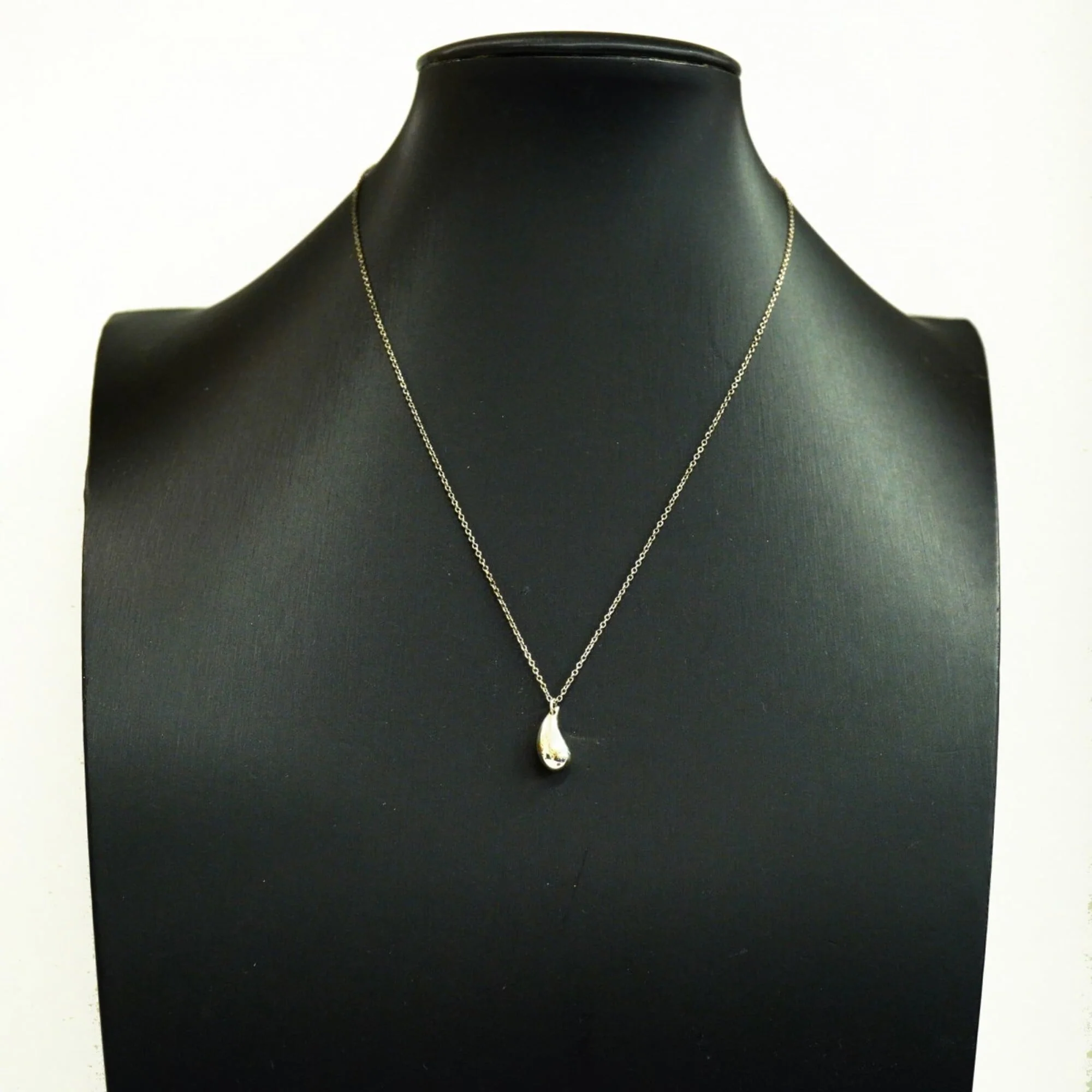 Teardrop Pendant Necklace Sterling Silver - Image 7