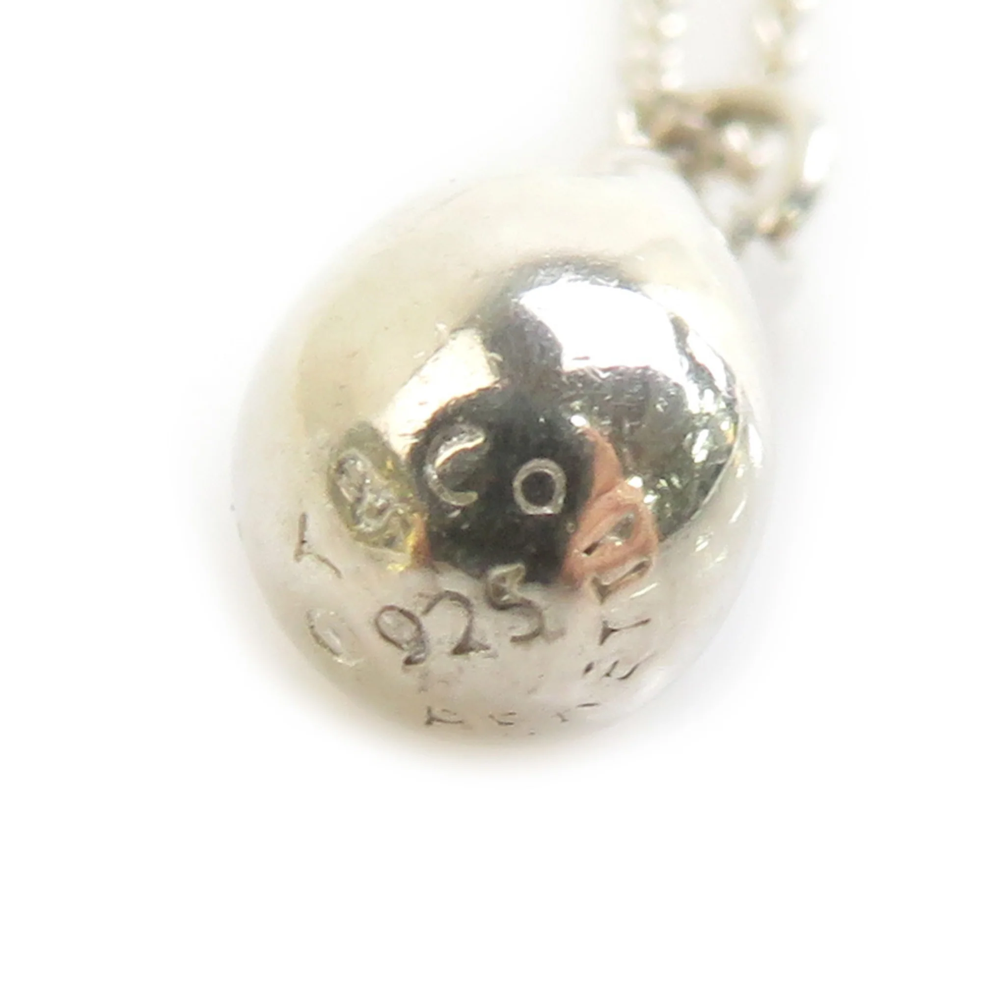 Teardrop Pendant Necklace Sterling Silver - Image 4