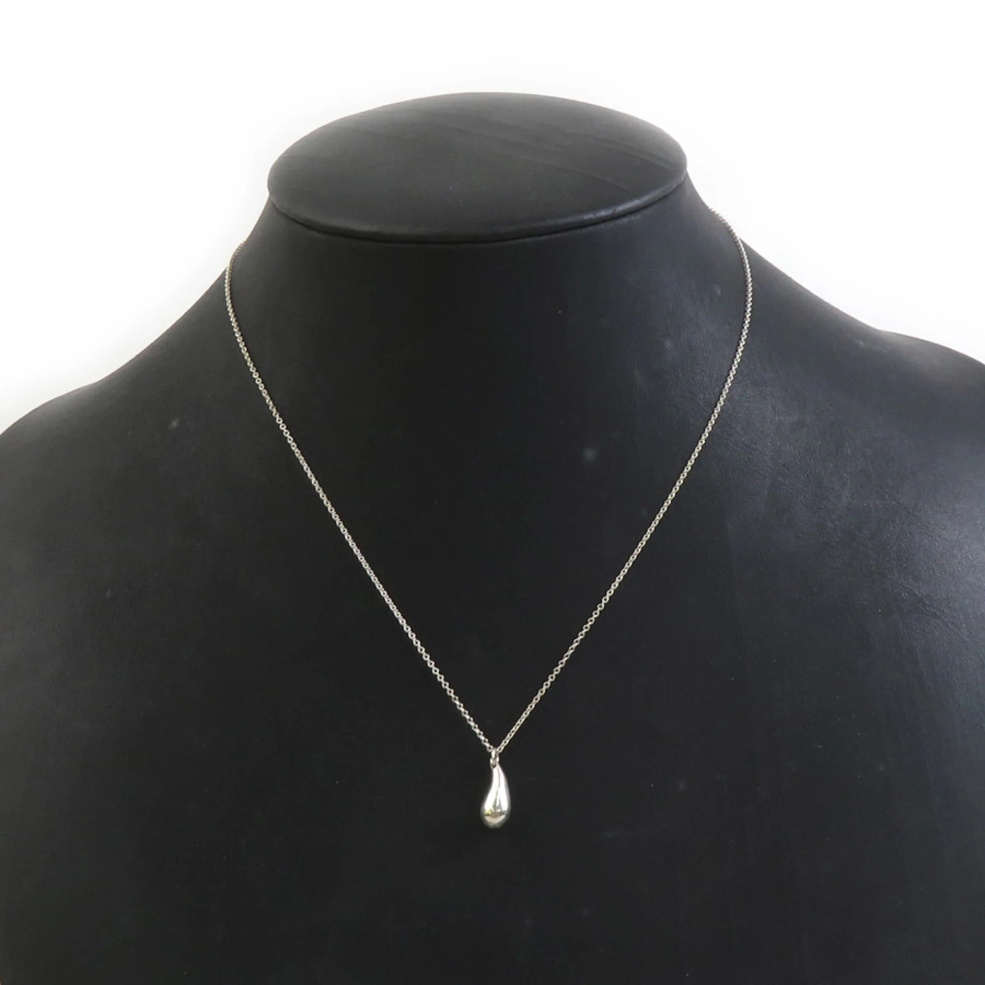 Teardrop Pendant Necklace Sterling Silver - Image 7