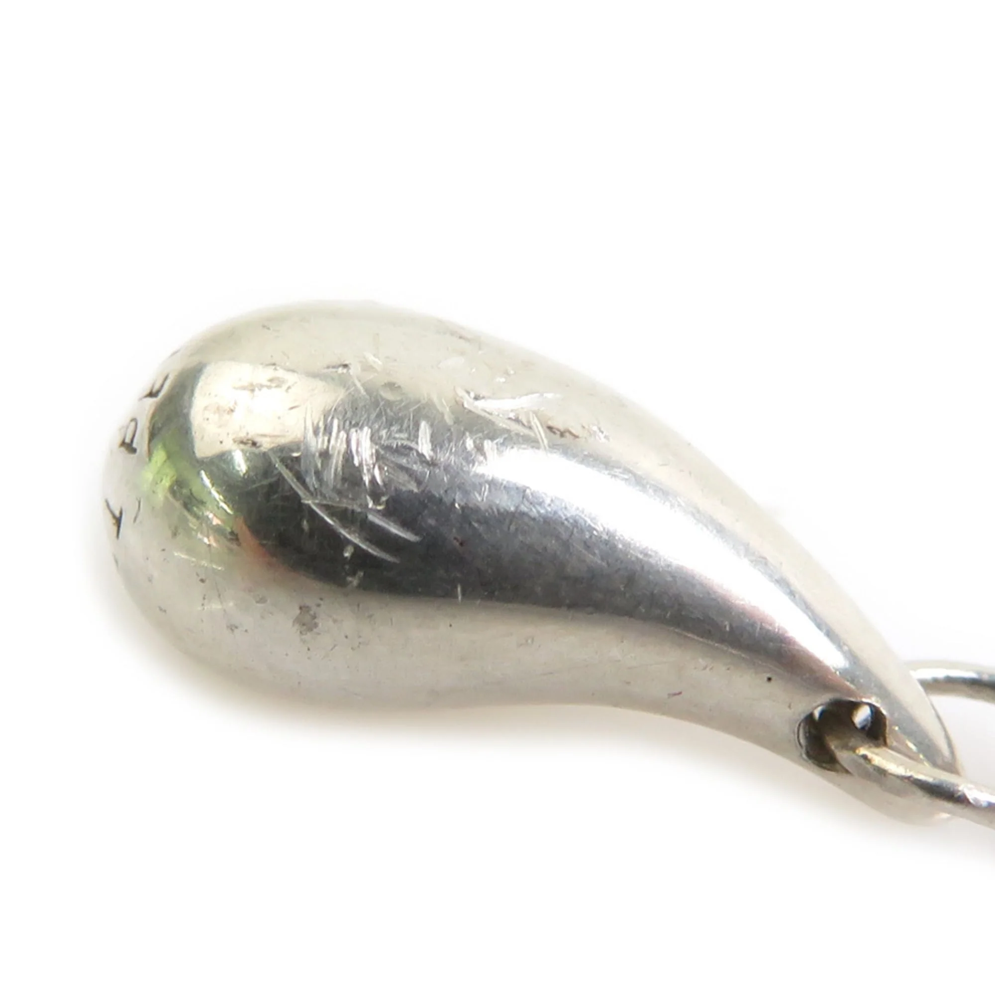 Teardrop Pendant Necklace Sterling Silver - Image 4