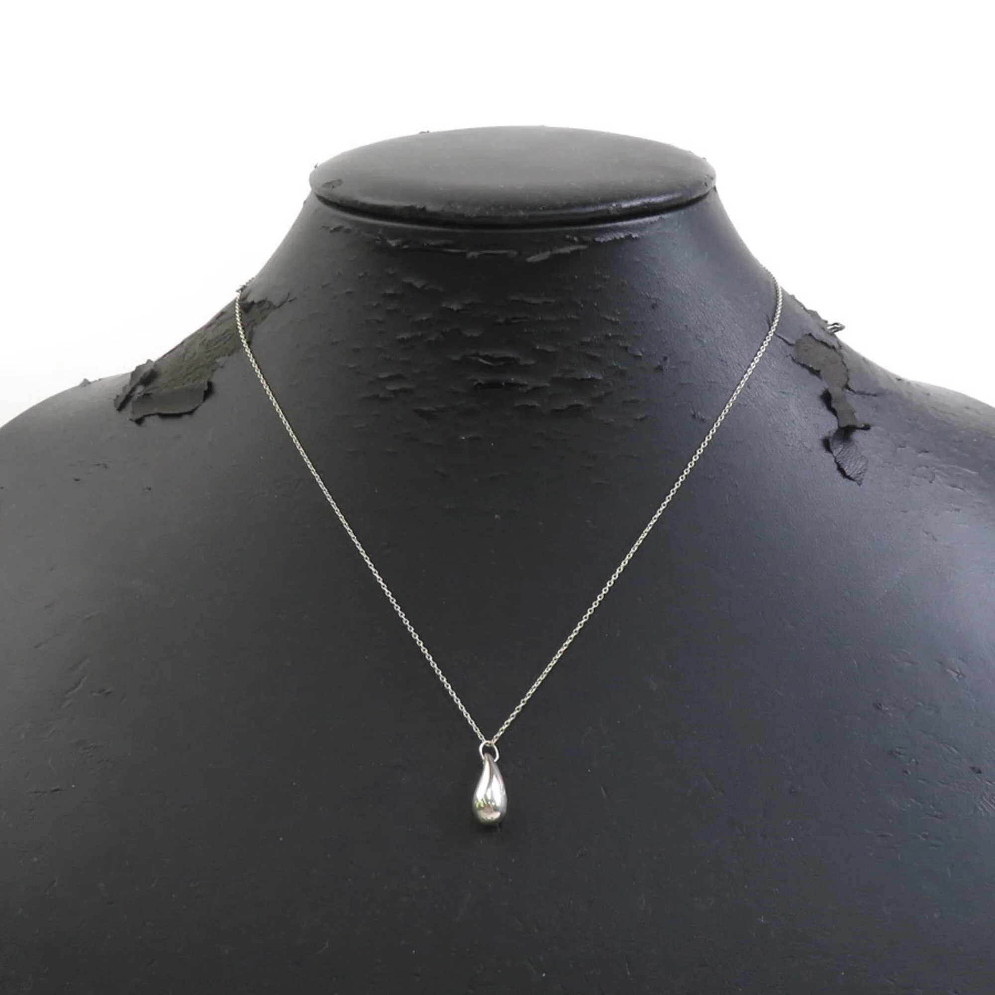 Teardrop Pendant Necklace Sterling Silver - Image 8