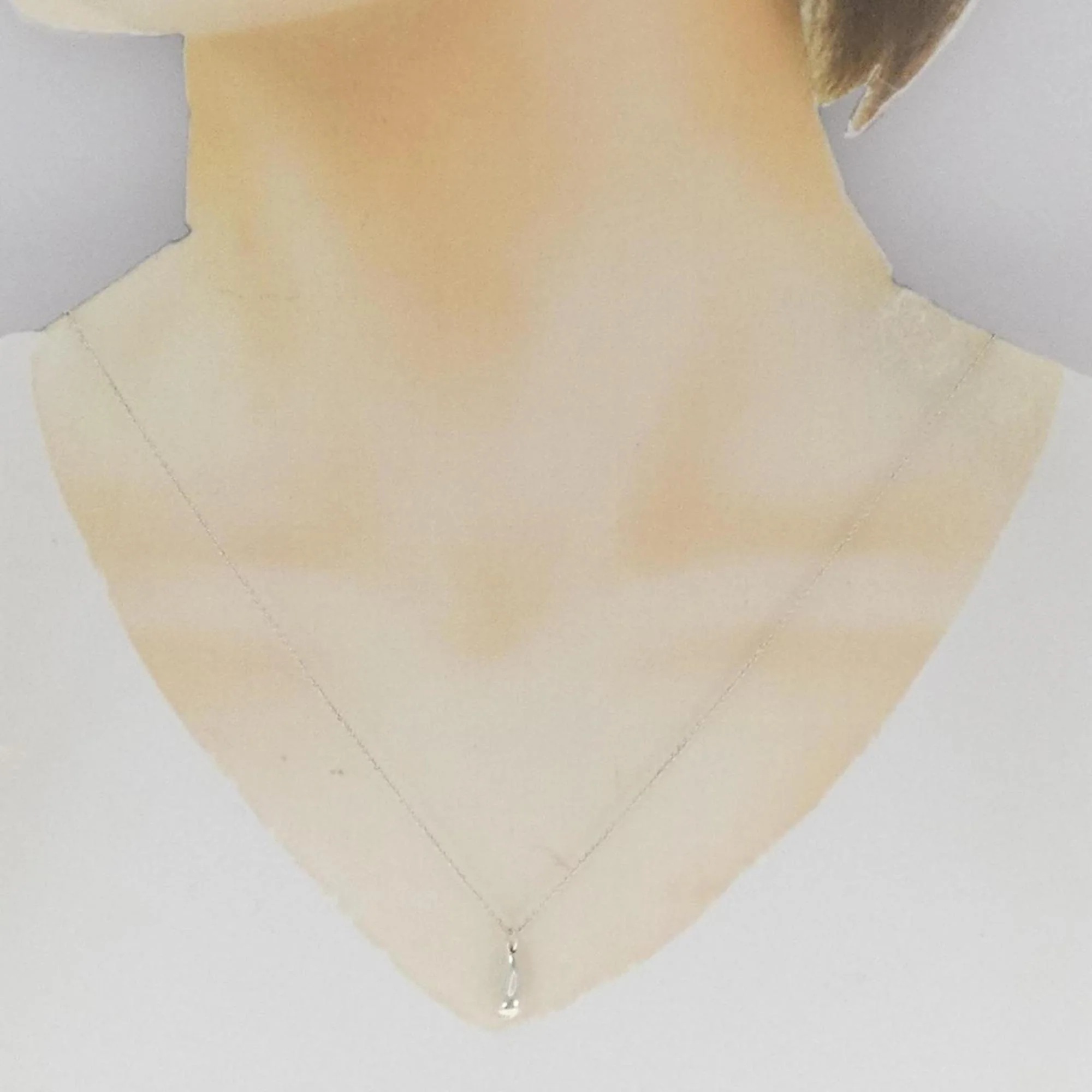 Teardrop Pendant Necklace Sterling Silver - Image 5
