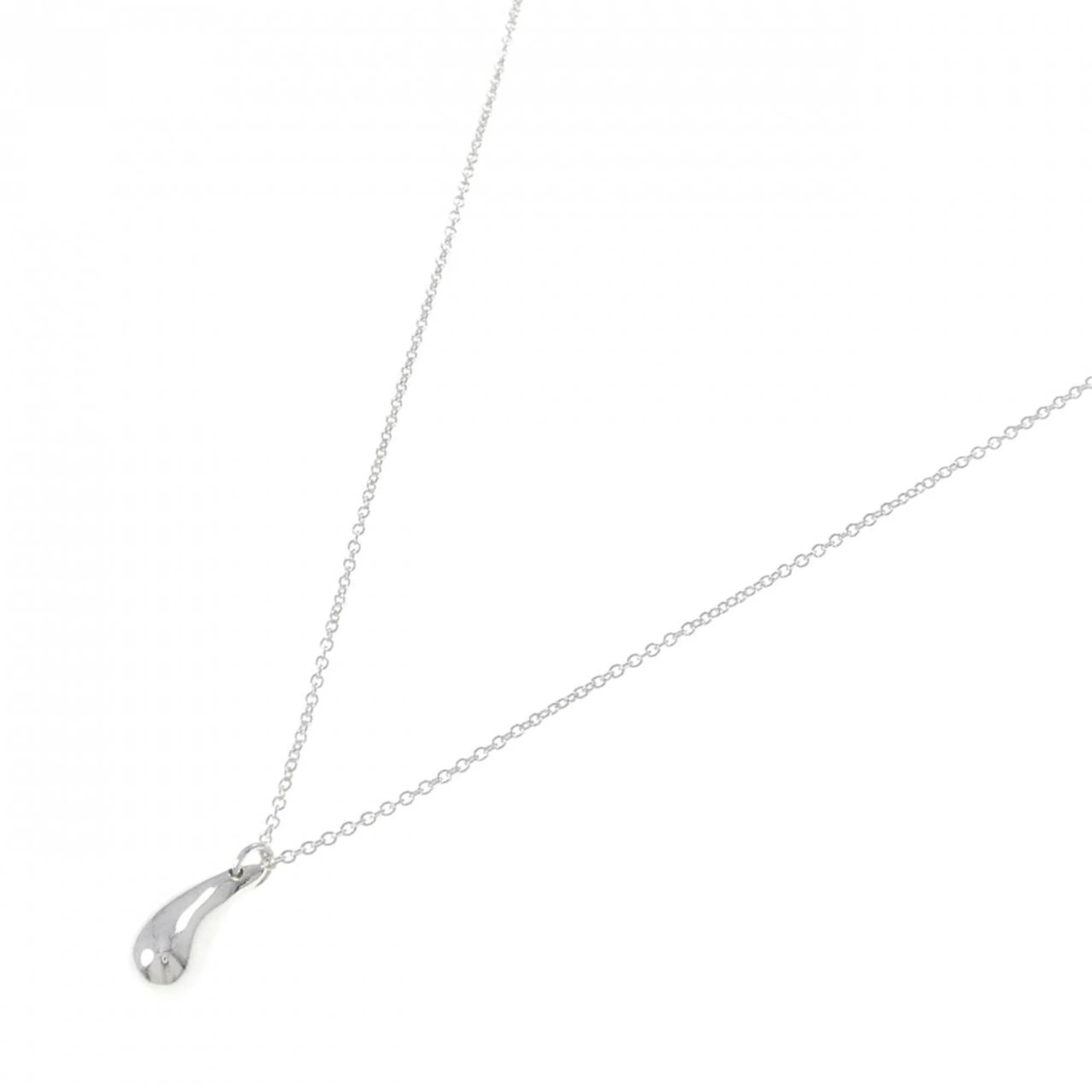 Teardrop Pendant Necklace Sterling Silver - Image 2