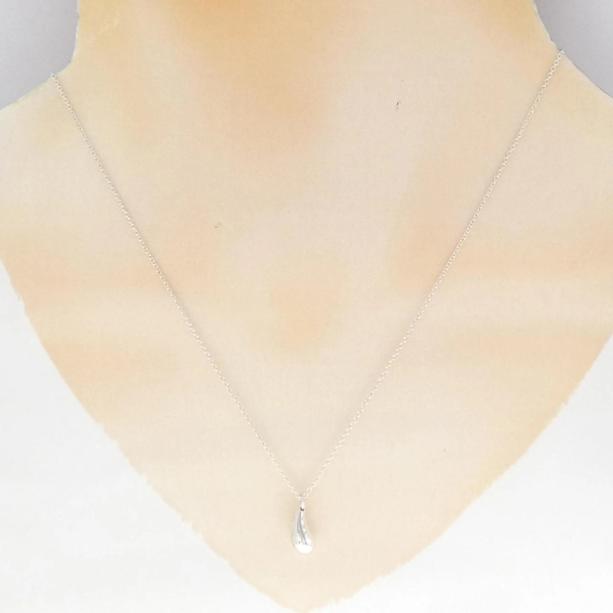 Teardrop Pendant Necklace Sterling Silver - Image 6