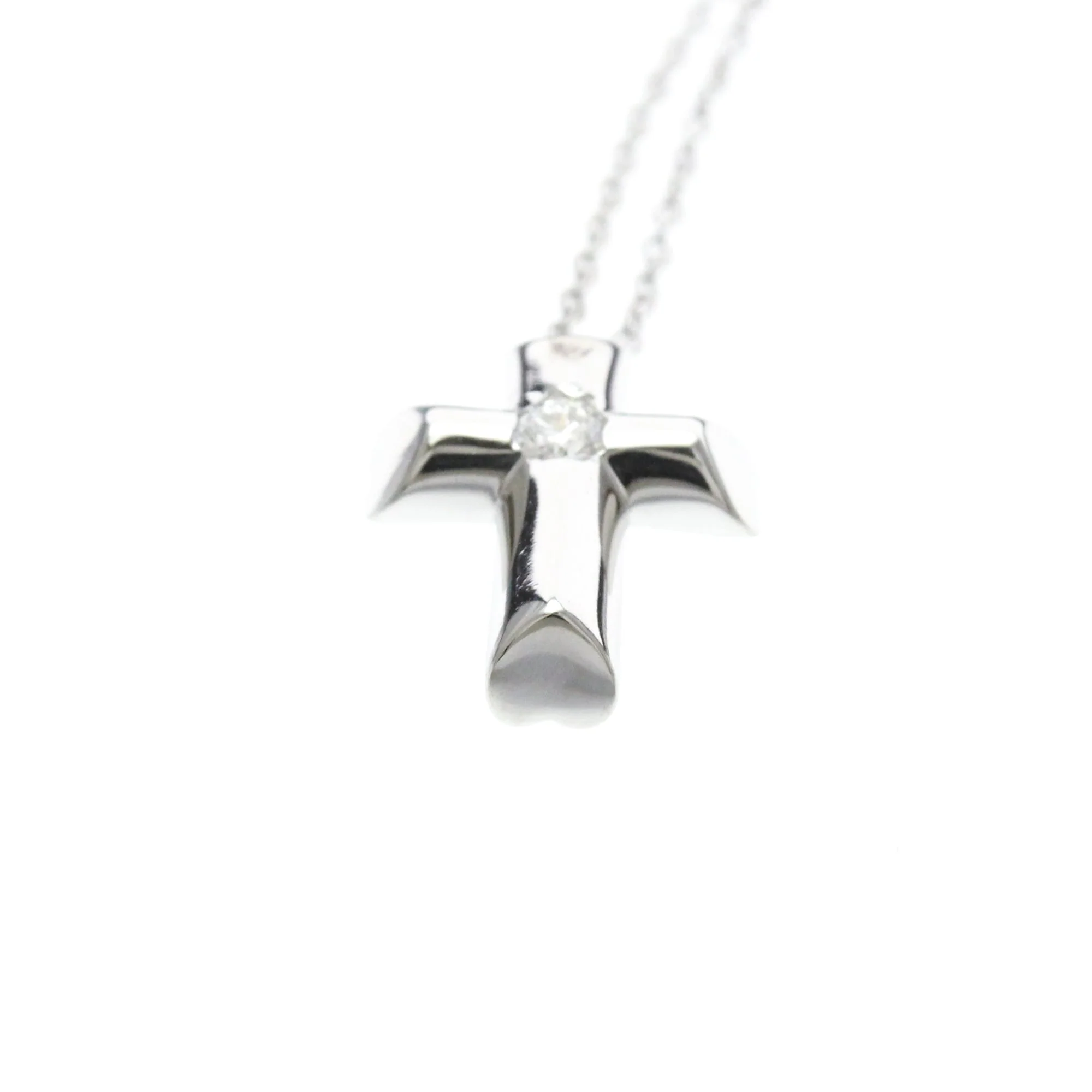 Tenderness Pendant Necklace 18K White Gold with Diamond - Image 4