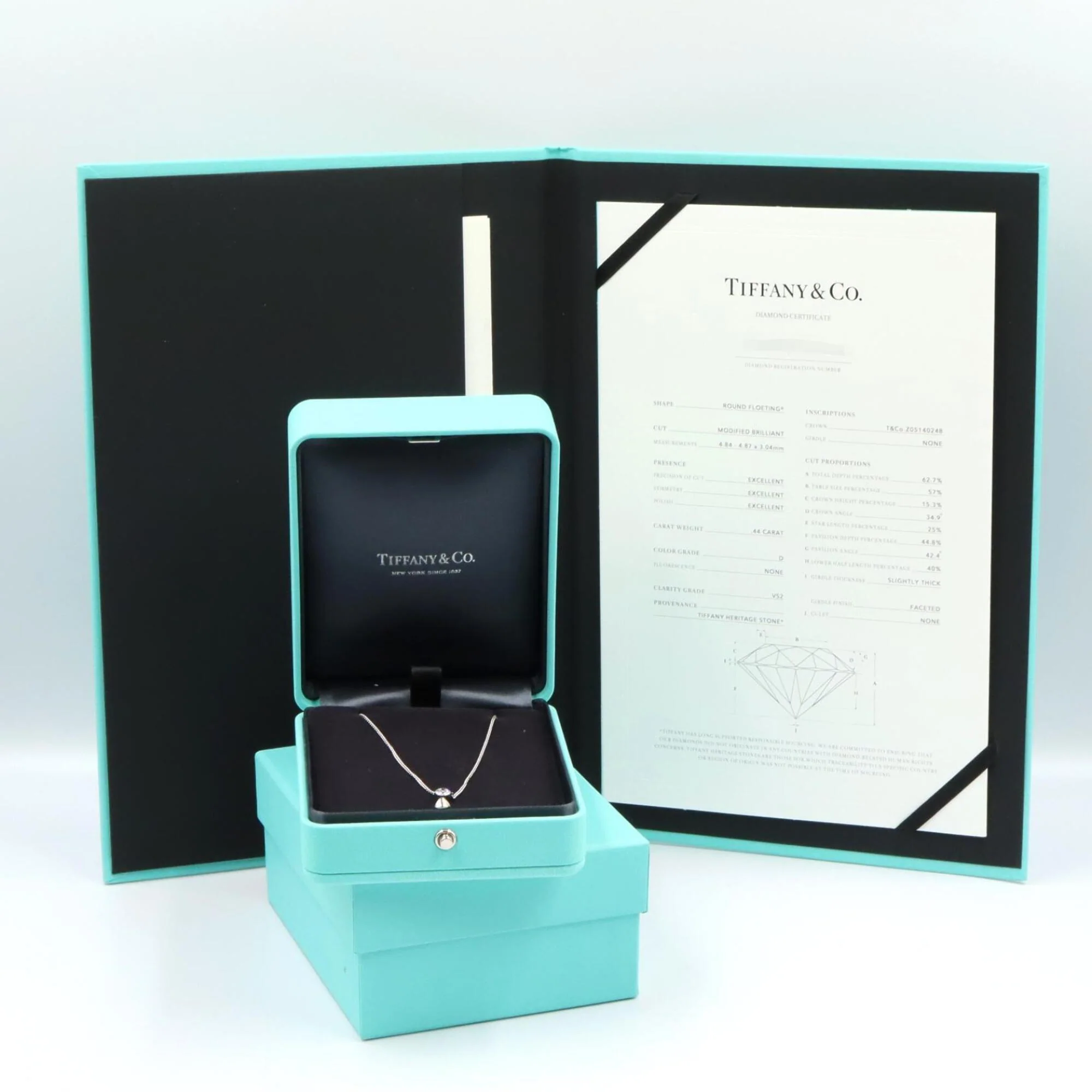 Titan Setting Pendant Necklace Platinum with Diamond - Image 5