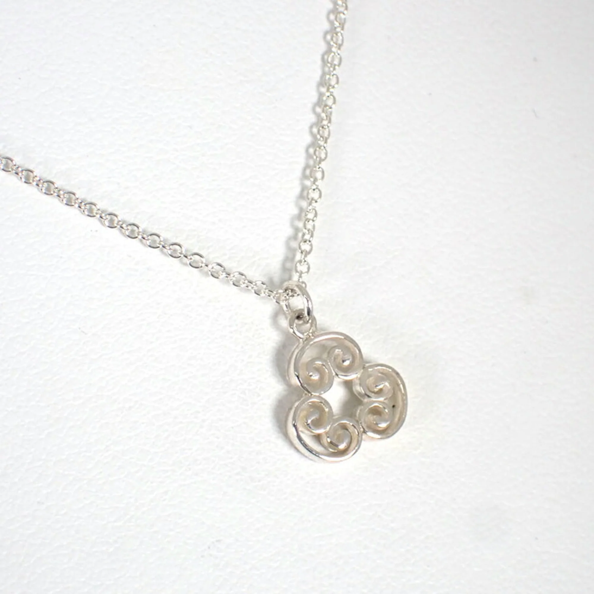 Triple Pendant Necklace Sterling Silver - Image 4