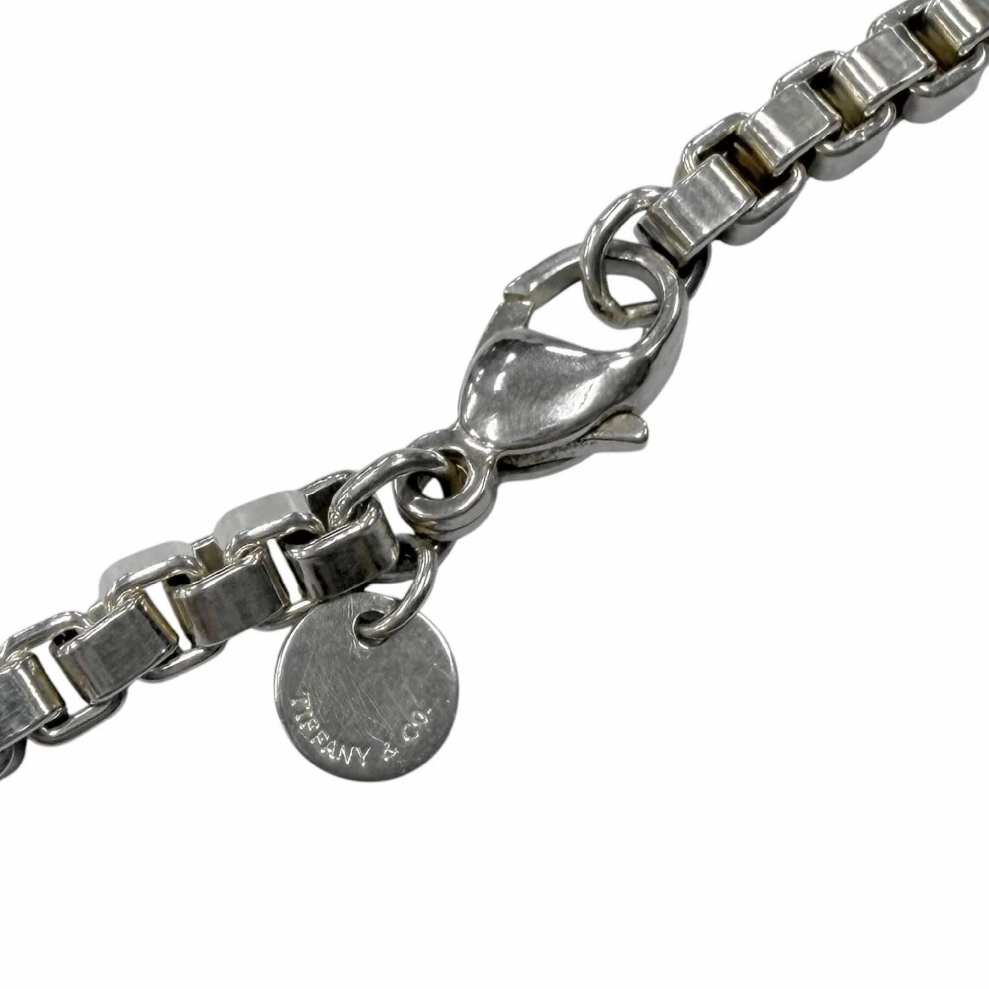 Venetian Long Chain Pendant Necklace Sterling Silver - Image 4