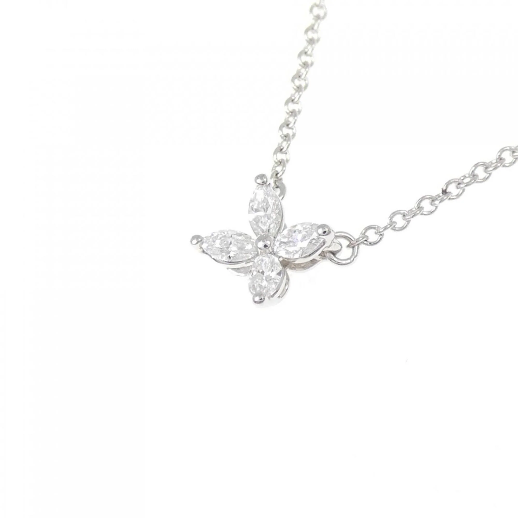 Victoria Pendant Necklace Platinum with Diamond - Image 3