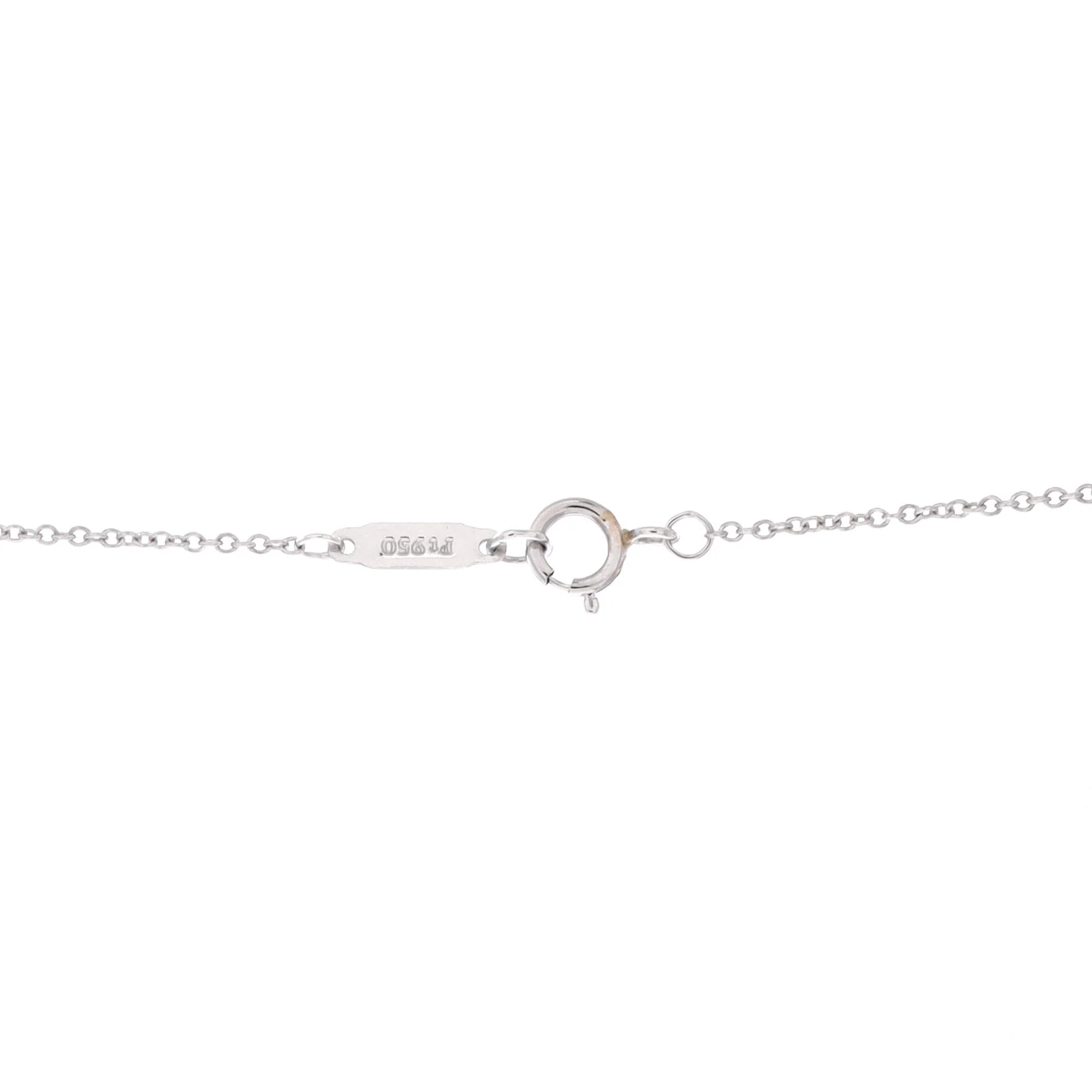 Victoria Vine Circle Pendant Necklace Platinum with Diamonds Small - Image 4