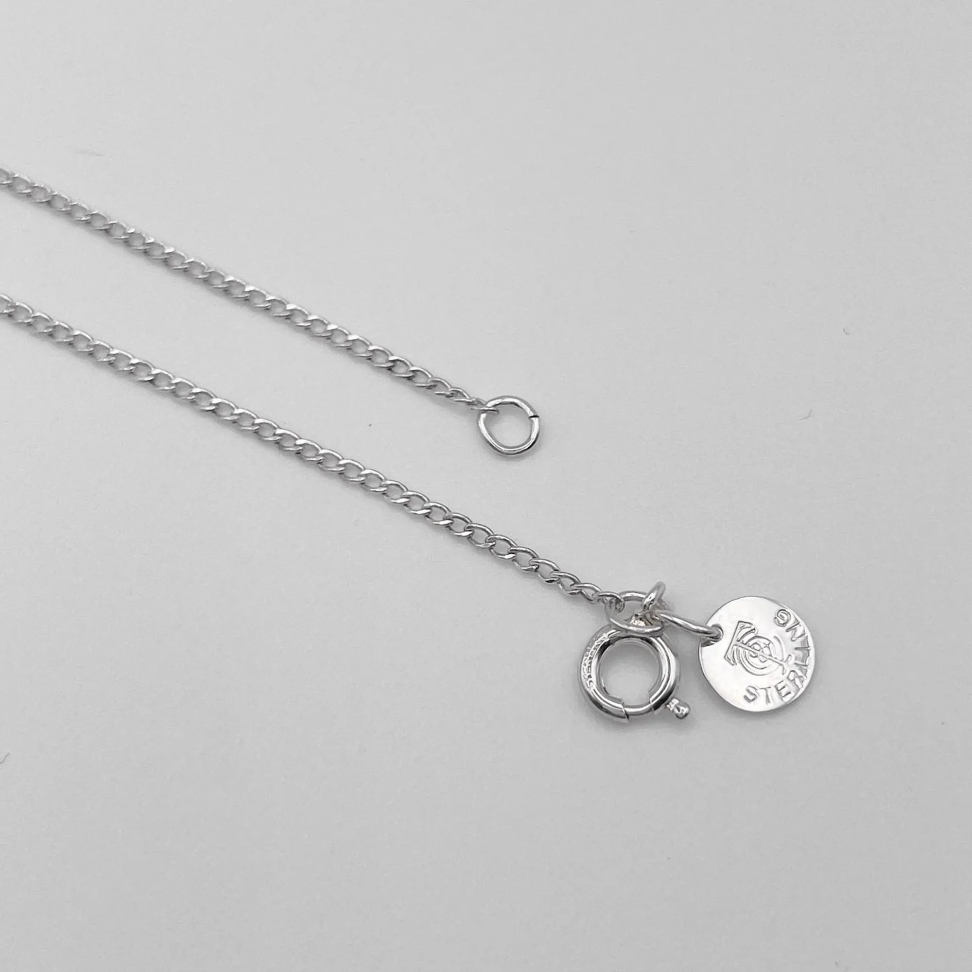 Vintage Ball Dangle Pendant Necklace Sterling Silver - Image 4