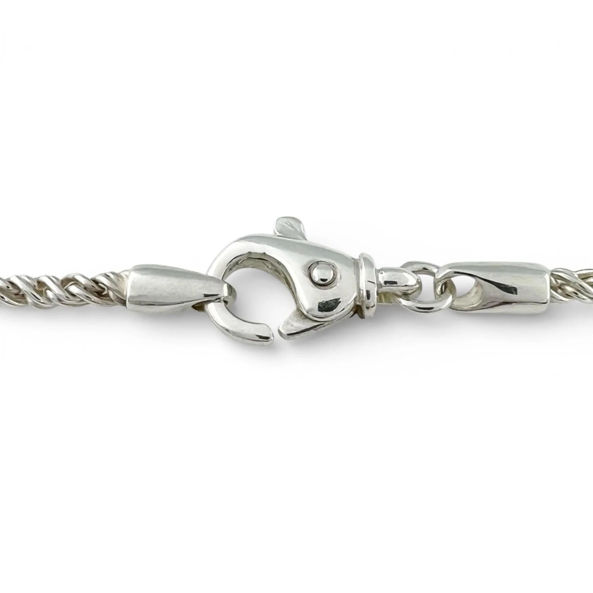Vintage Double Heart Puzzle Pendant Necklace Sterling Silver - Image 7