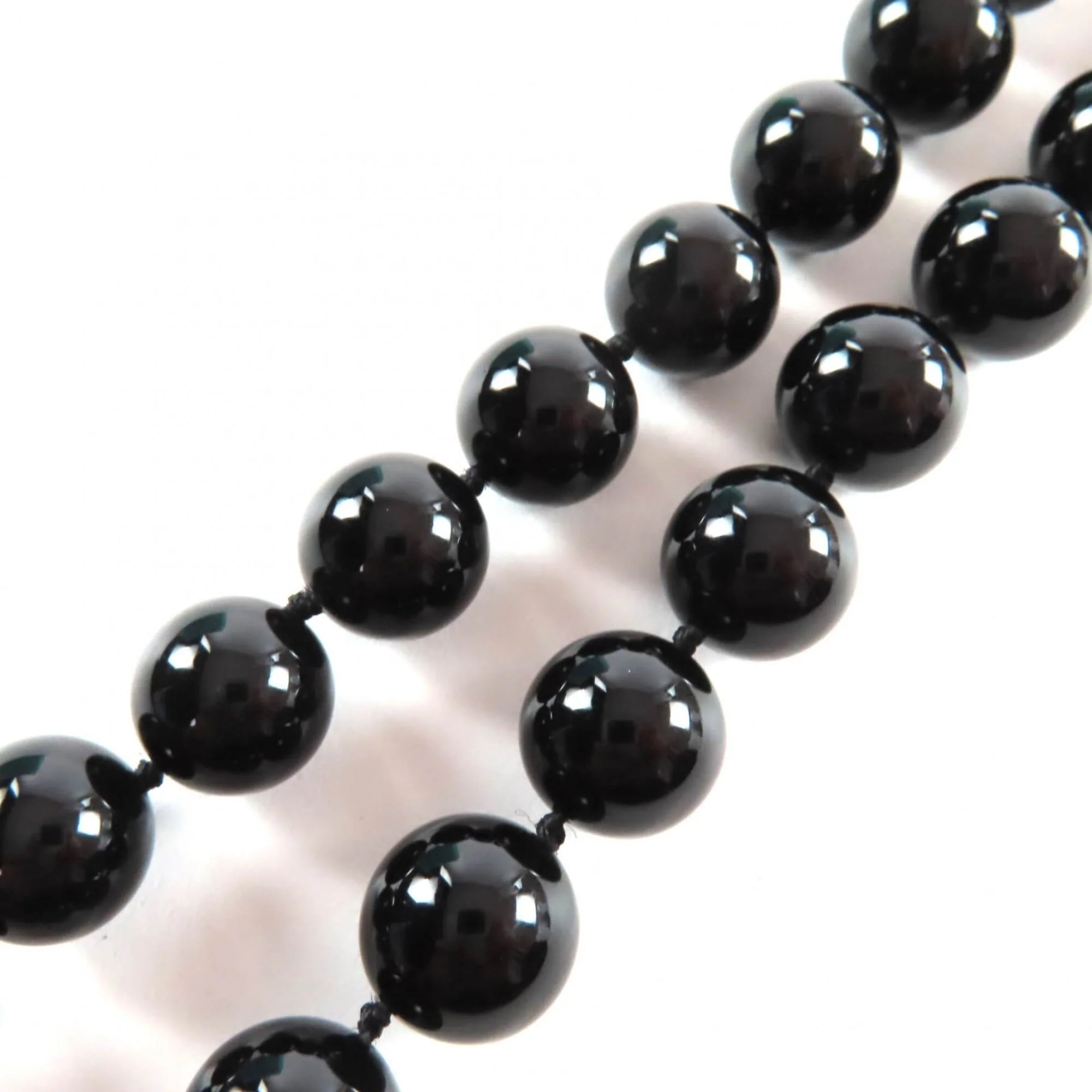 Vintage Pendant Necklace Sterling Silver with Onyx - Image 7