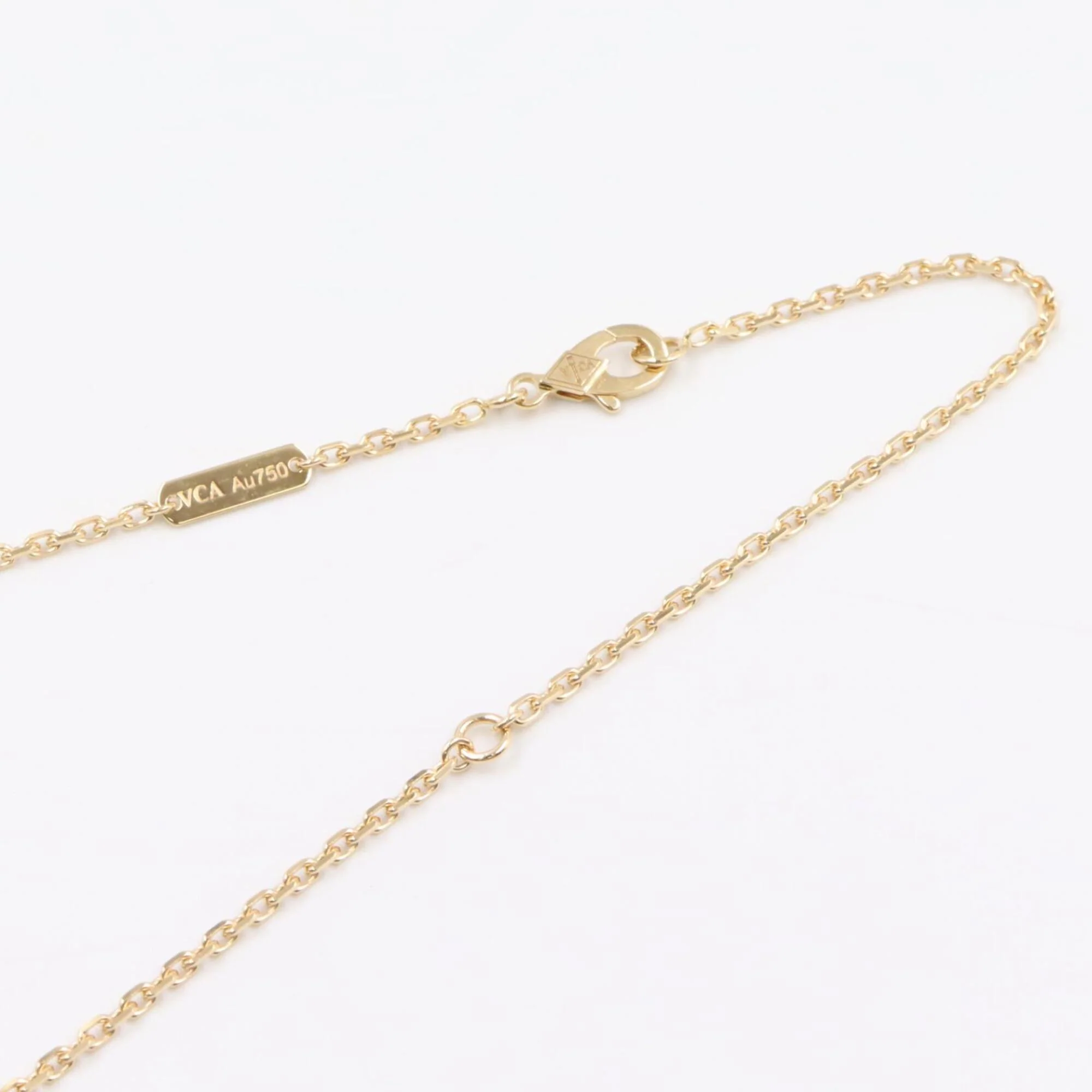 Alhambra Pendant Necklace 18K Yellow Gold and Malachite - Image 5