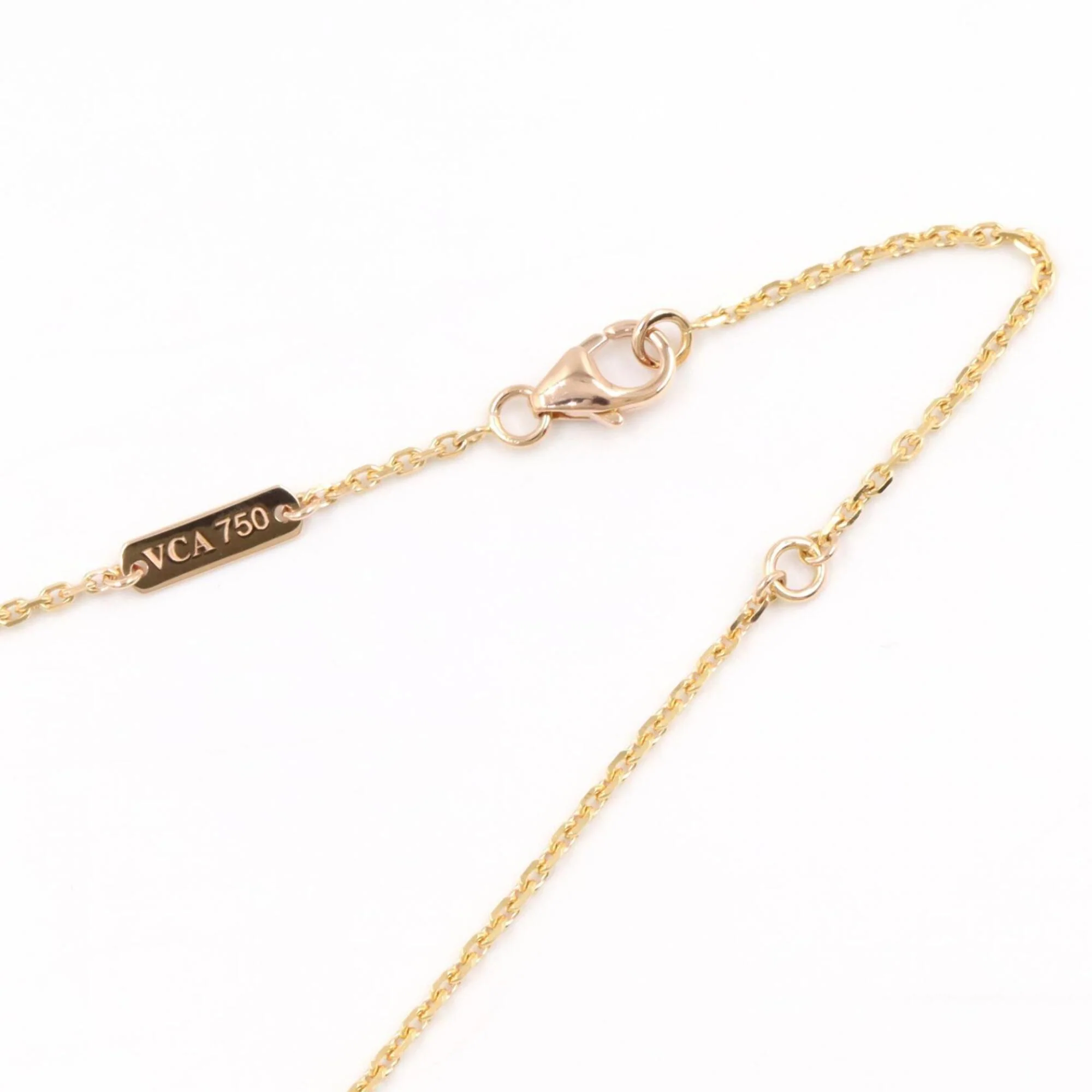 Alhambra Pendant Necklace 18K Yellow Gold and Mother of Pearl - Image 3