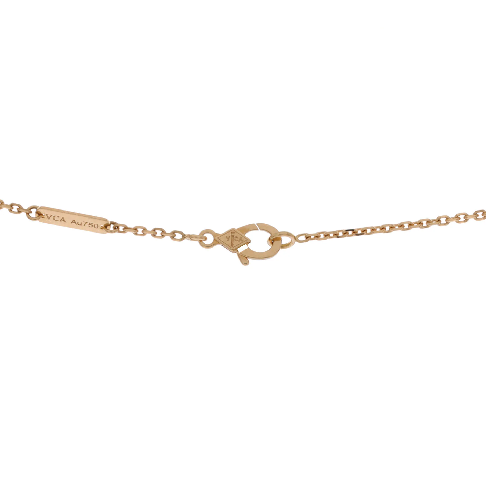 Lucky Alhambra Butterfly Pendant Necklace 18K Yellow Gold with Mother of Pearl - Image 4