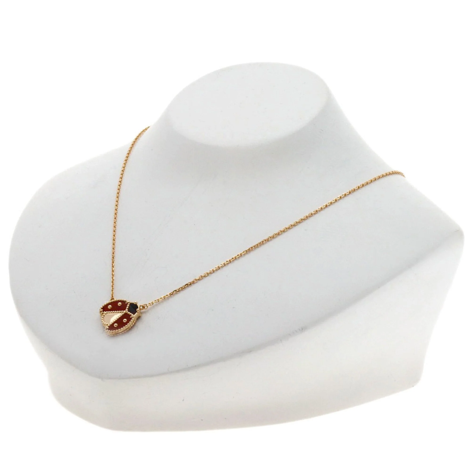 Lucky Spring Open Wing Ladybug Pendant Necklace 18K Rose Gold - Image 4
