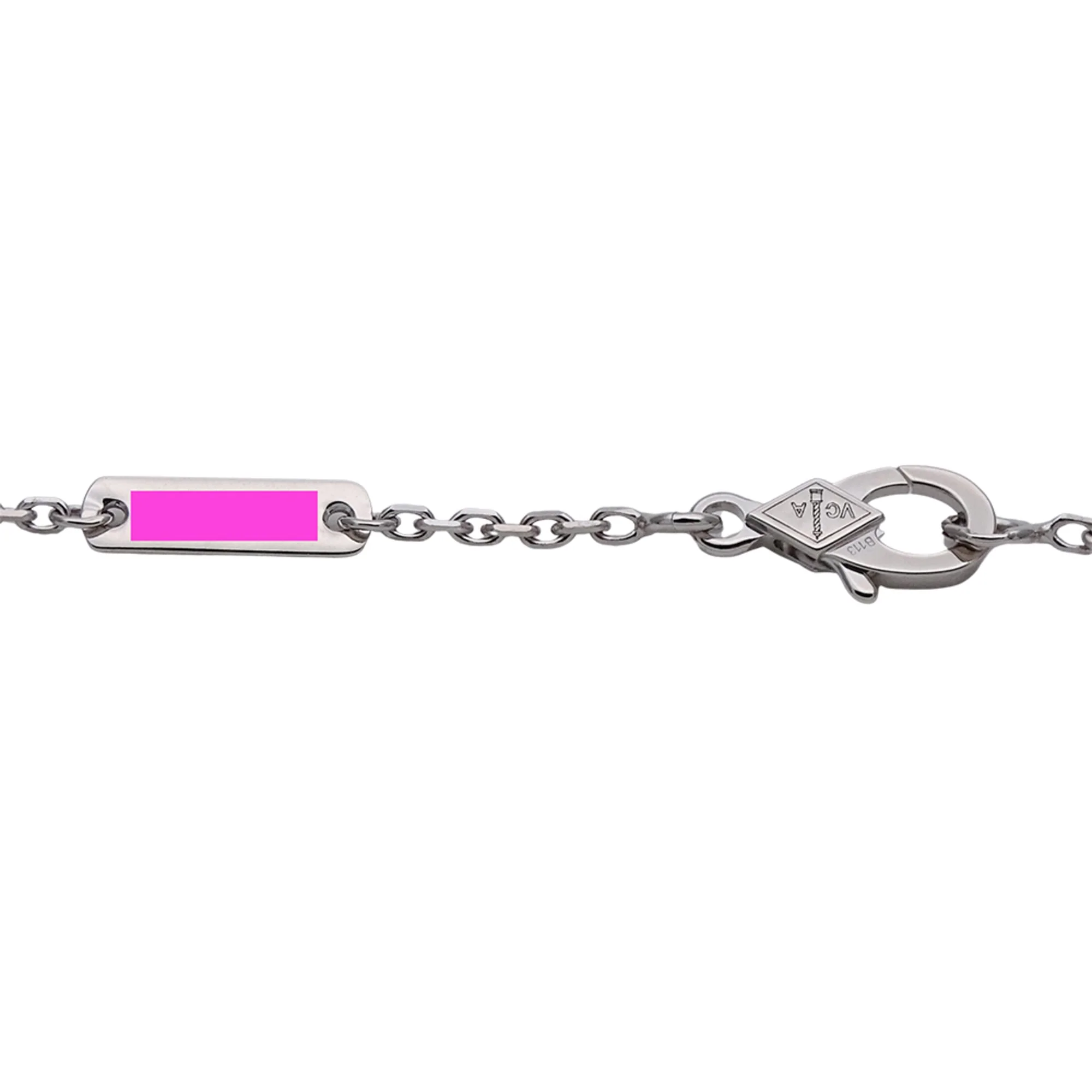 Pendant Necklace 18K White Gold Mini - Image 6