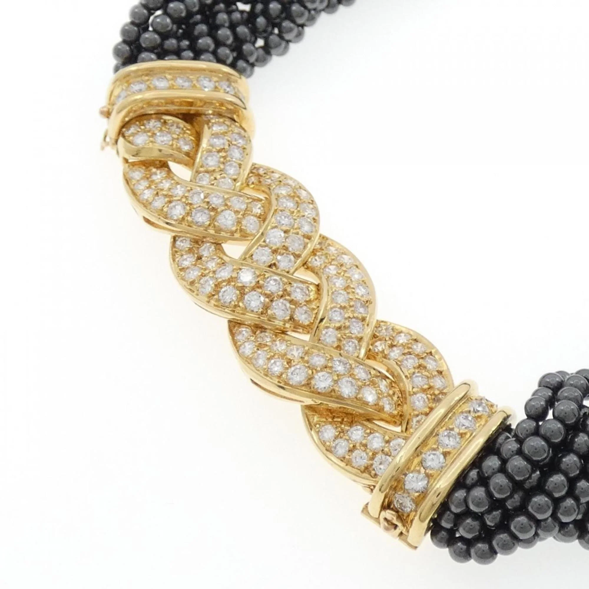 Pendant Necklace with Diamond and Hematite - Image 3
