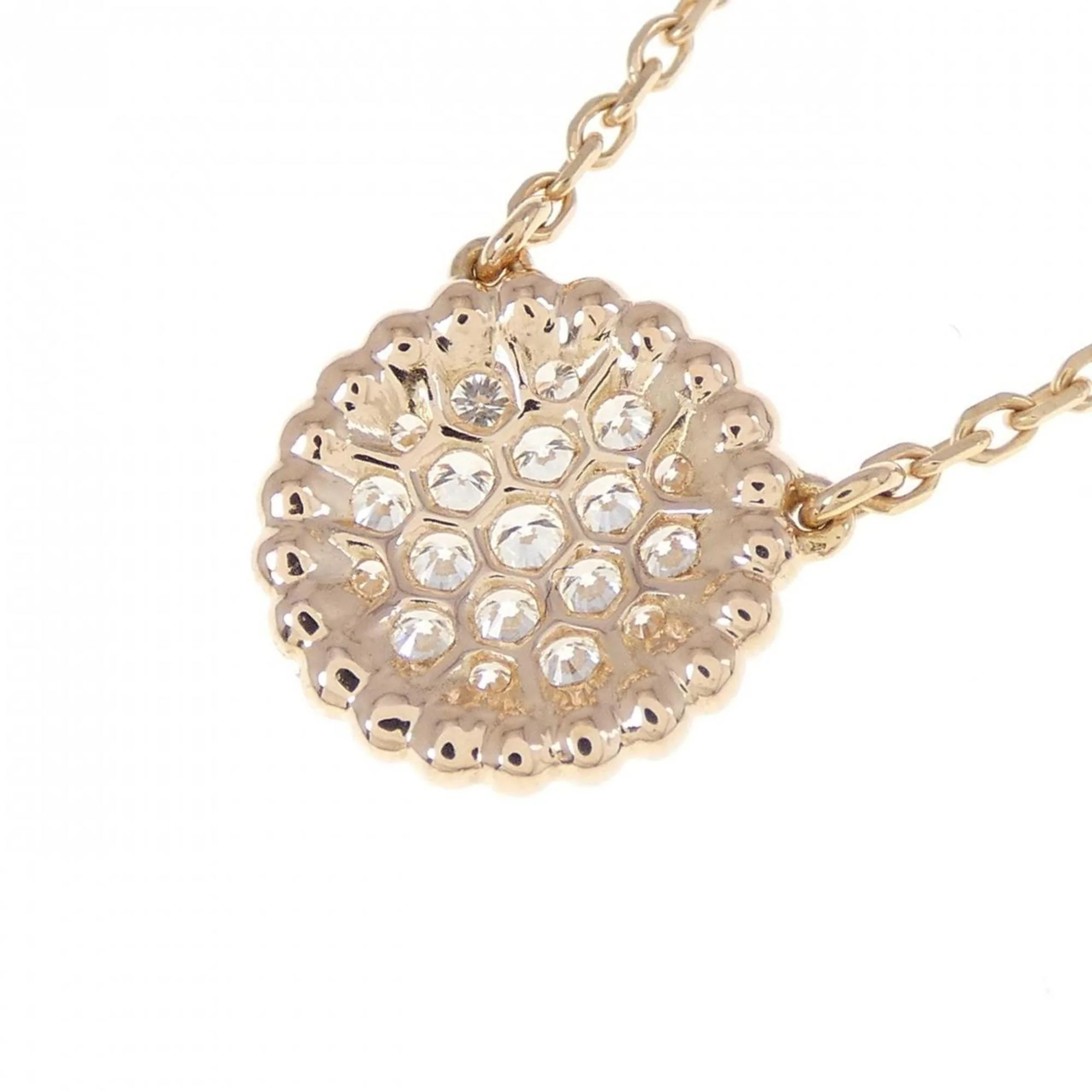 Perlée Pendant Necklace 18K Rose Gold with Diamond - Image 4