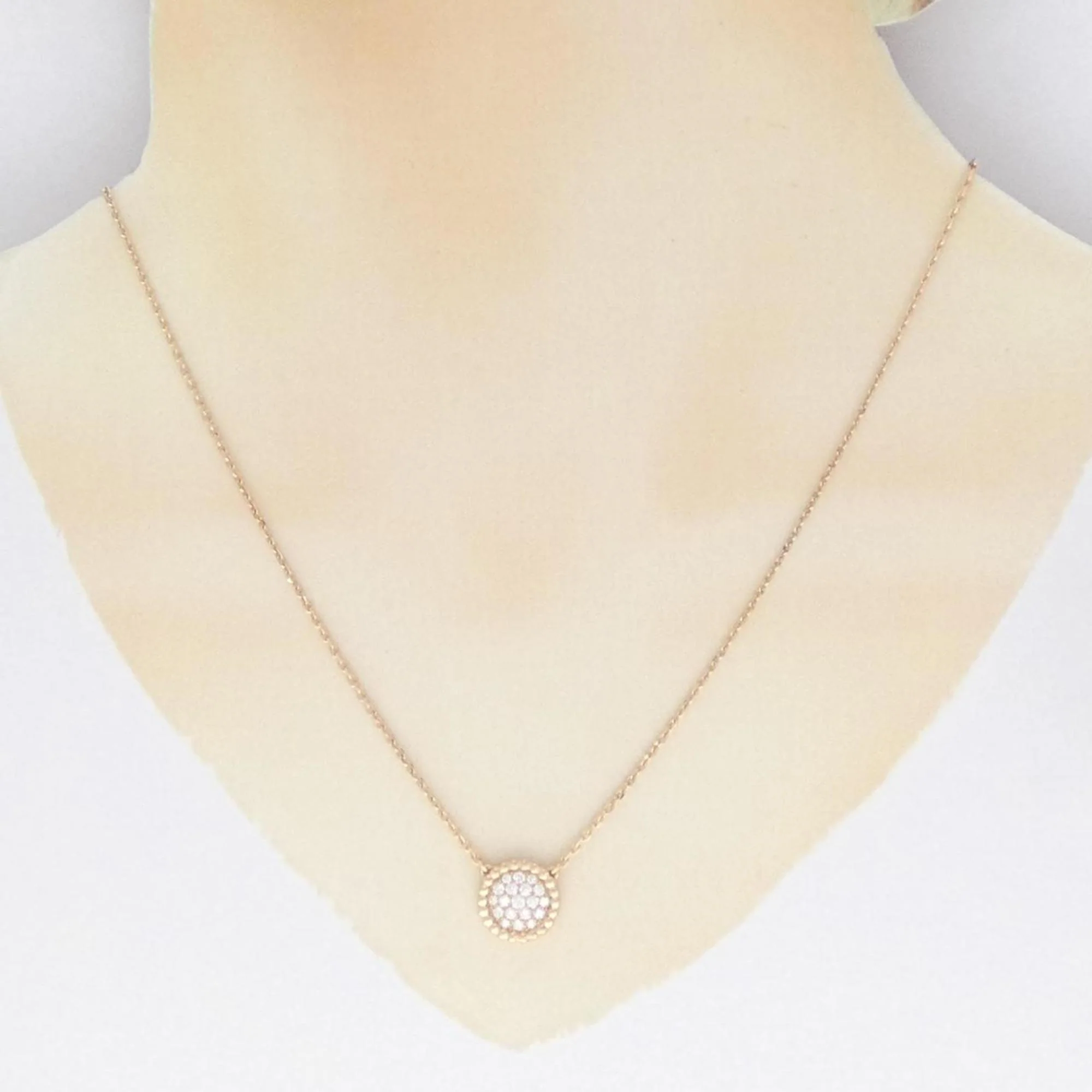 Perlée Pendant Necklace 18K Rose Gold with Diamond - Image 6