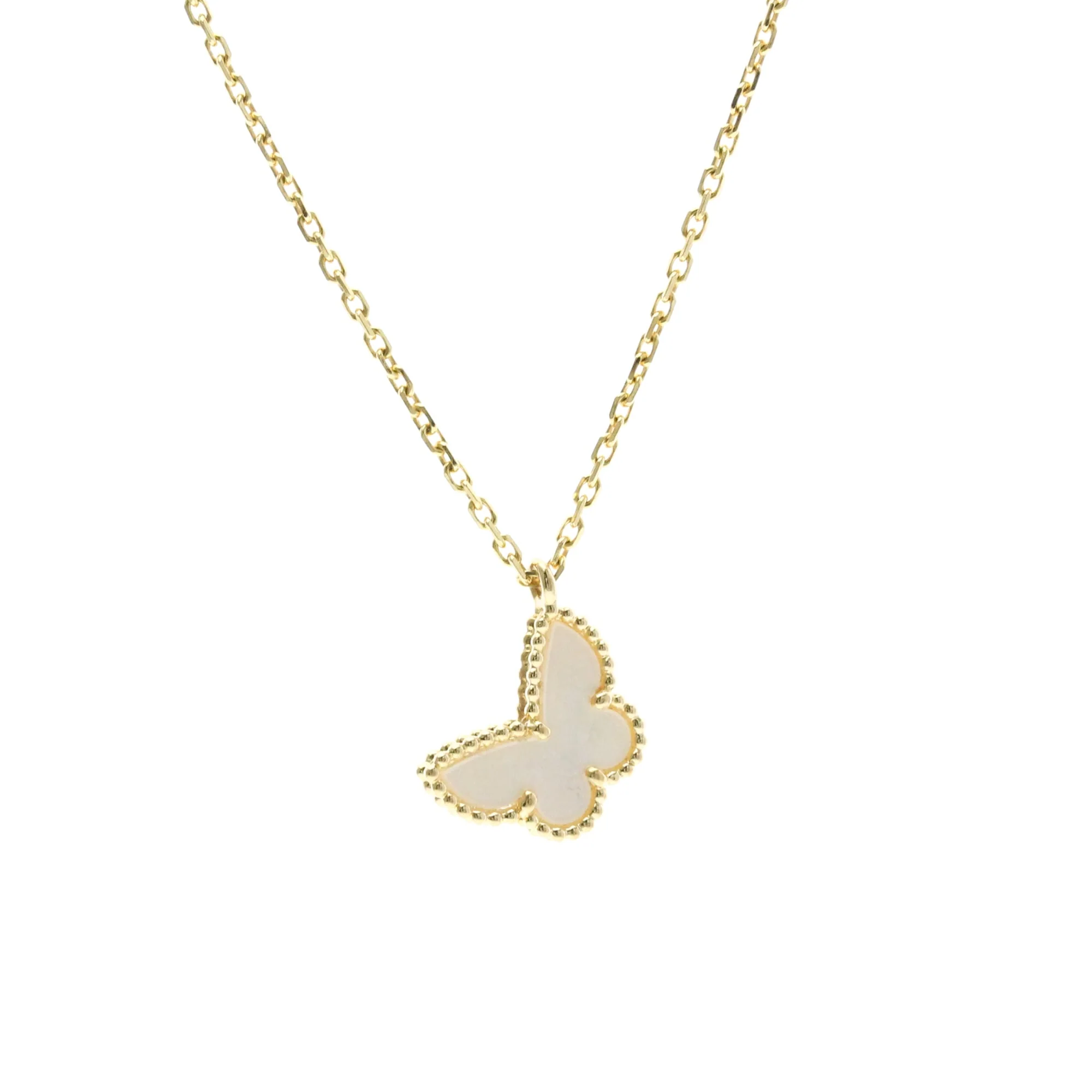 Sweet Alhambra Pendant Necklace 18K Yellow Gold and Mother of Pearl - Image 2