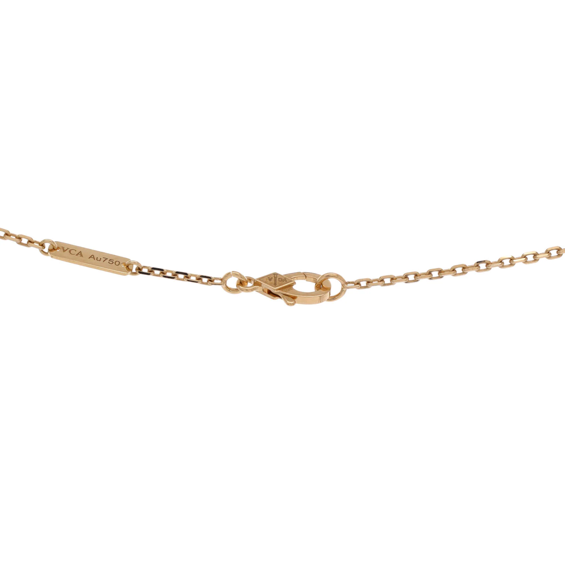 Two Butterfly Pendant Necklace 18K Yellow Gold with Diamonds - Image 4