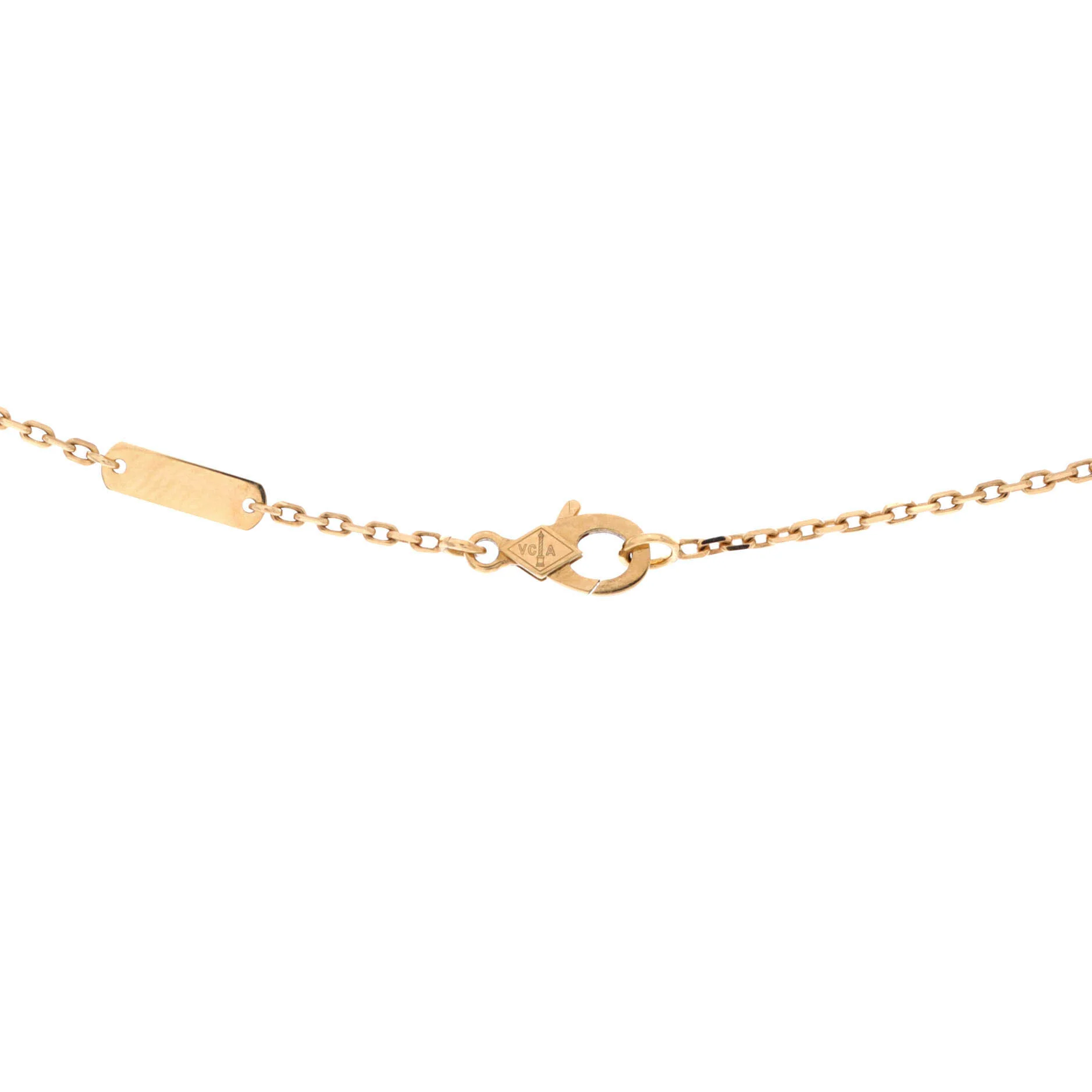 Two Butterfly Pendant Necklace 18K Yellow Gold with Diamonds - Image 4