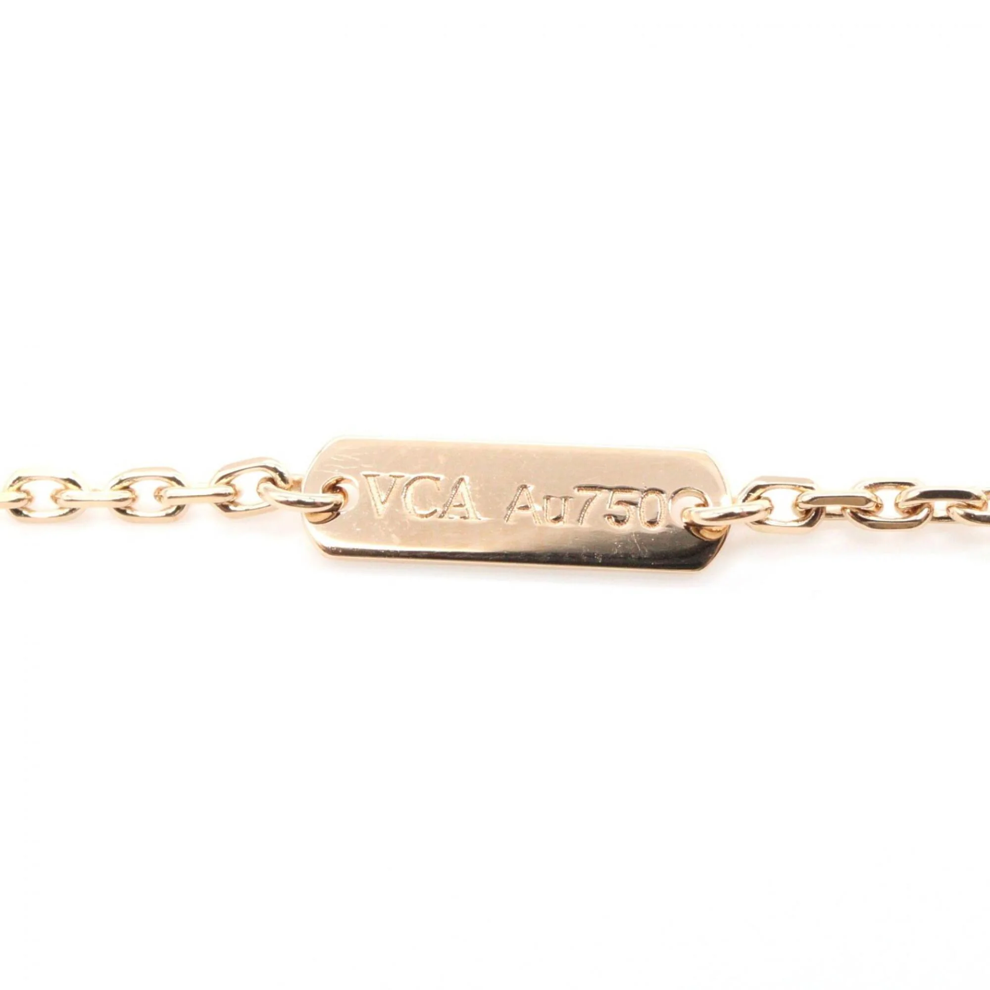 Vintage Alhambra Pendant Necklace 18K Rose Gold - Image 4