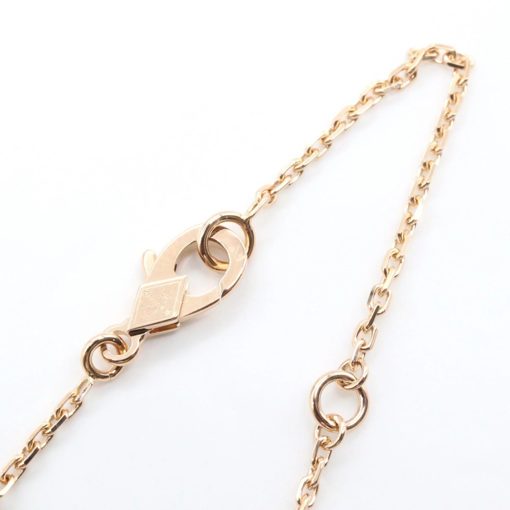 Vintage Alhambra Pendant Necklace 18K Rose Gold - Image 5