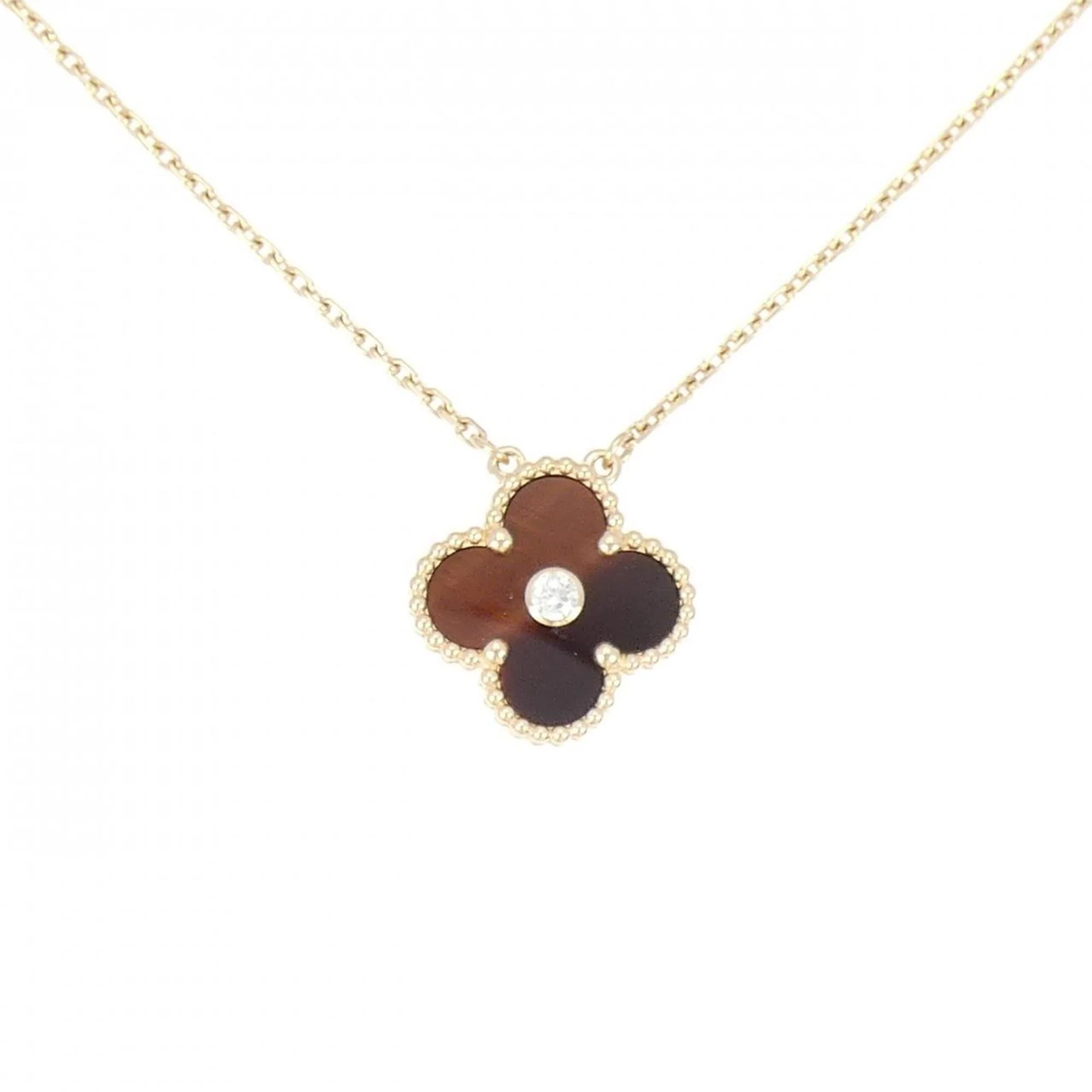 Vintage Alhambra Pendant Necklace 18K Rose Gold