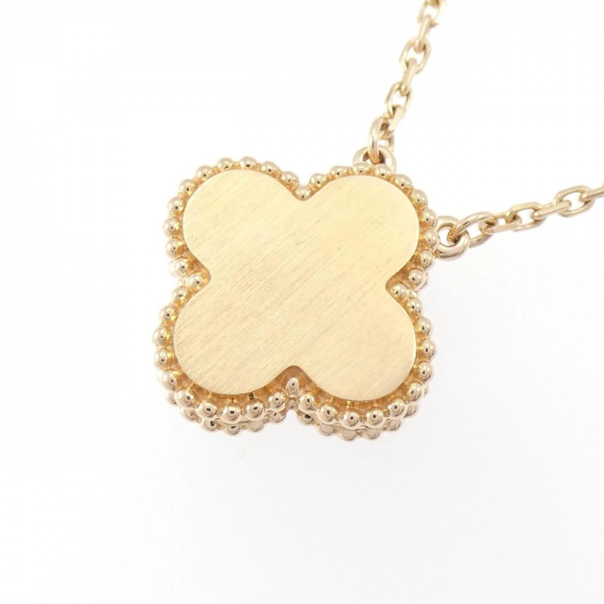 Vintage Alhambra Pendant Necklace 18K Rose Gold - Image 4