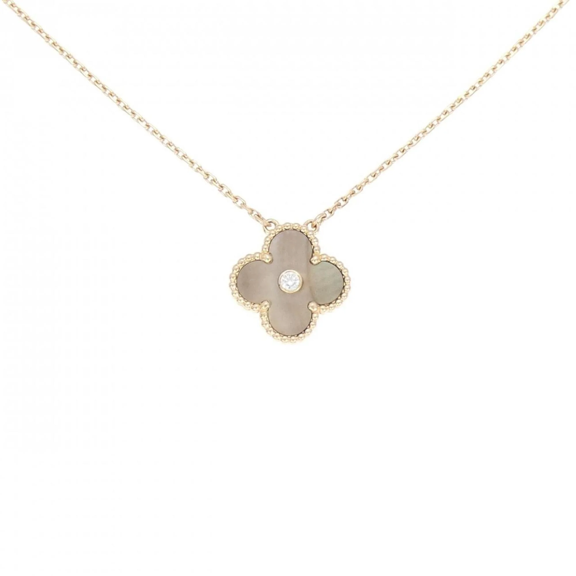 Vintage Alhambra Pendant Necklace 18K Rose Gold