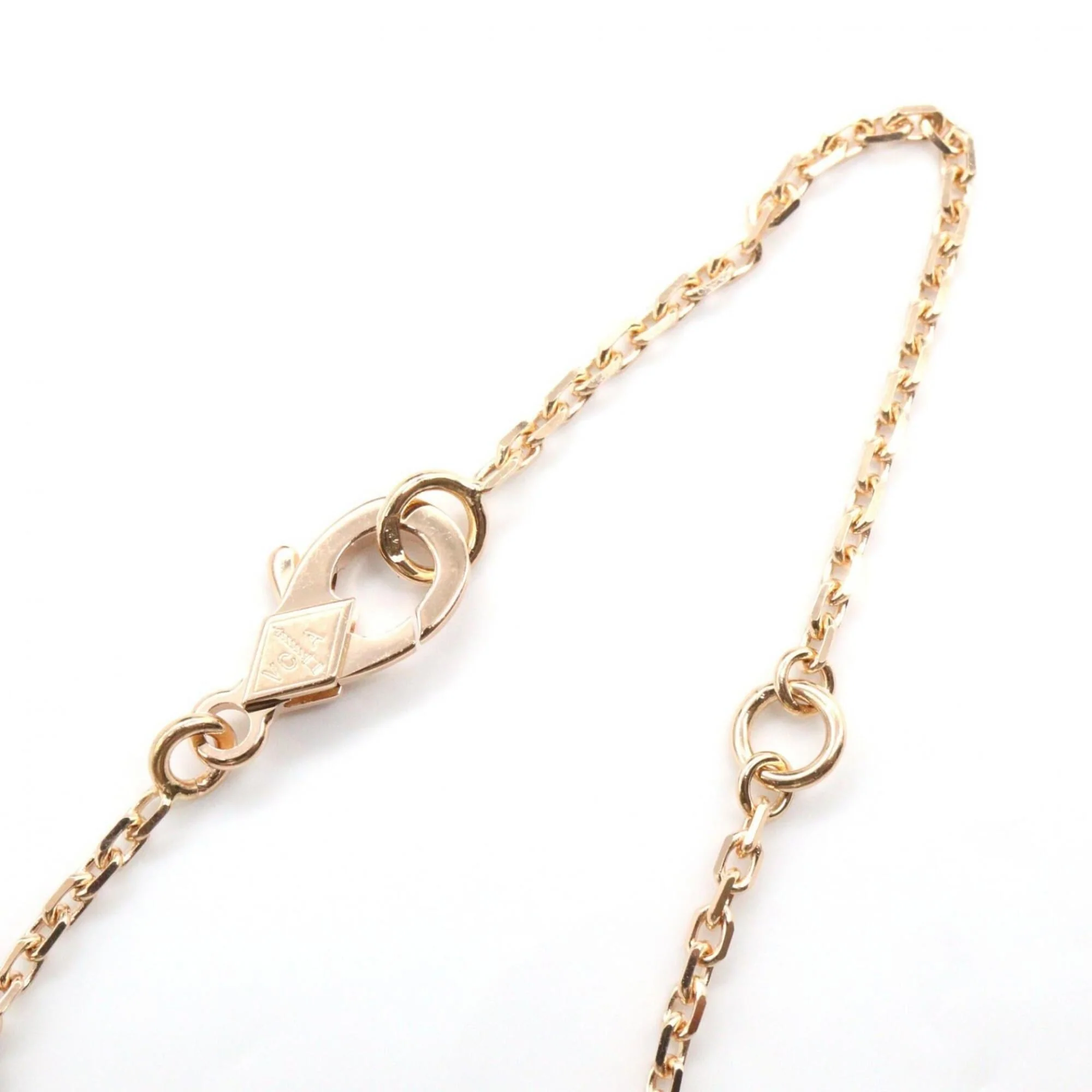 Vintage Alhambra Pendant Necklace 18K Rose Gold and Mother of Pearl - Image 4
