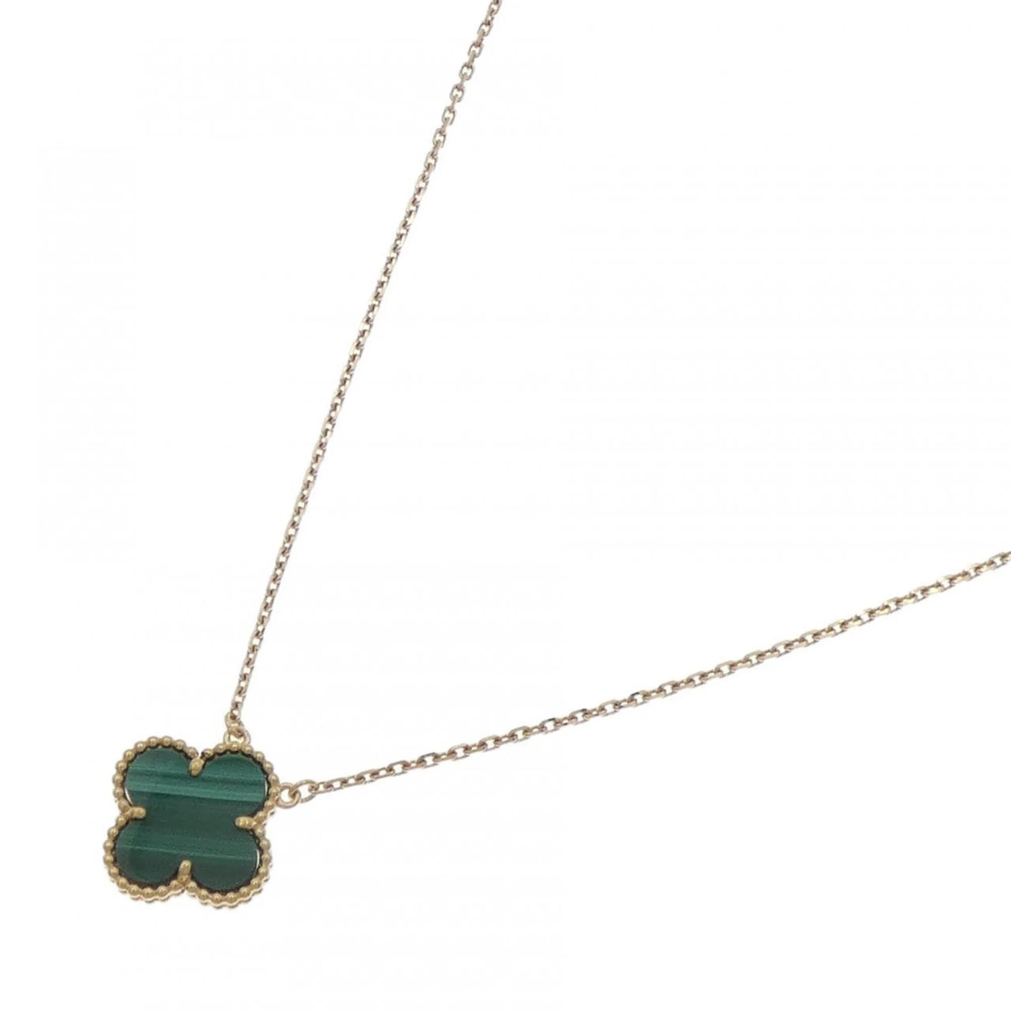 Vintage Alhambra Pendant Necklace 18K Yellow Gold - Image 2
