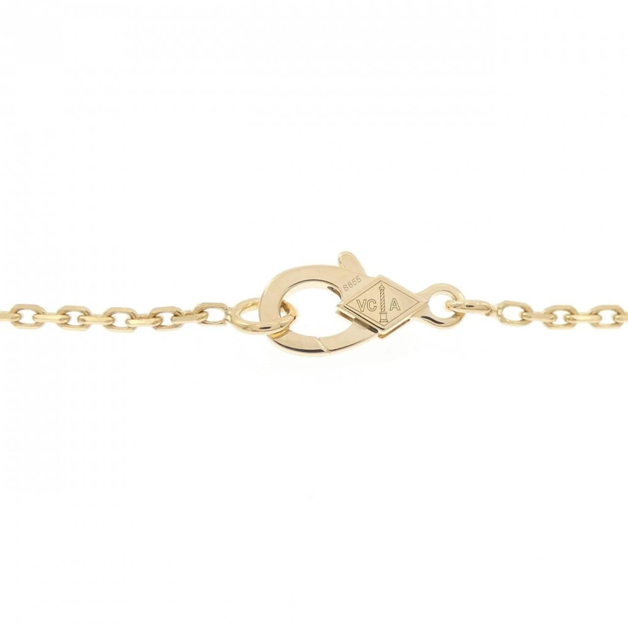 Vintage Alhambra Pendant Necklace 18K Yellow Gold - Image 5