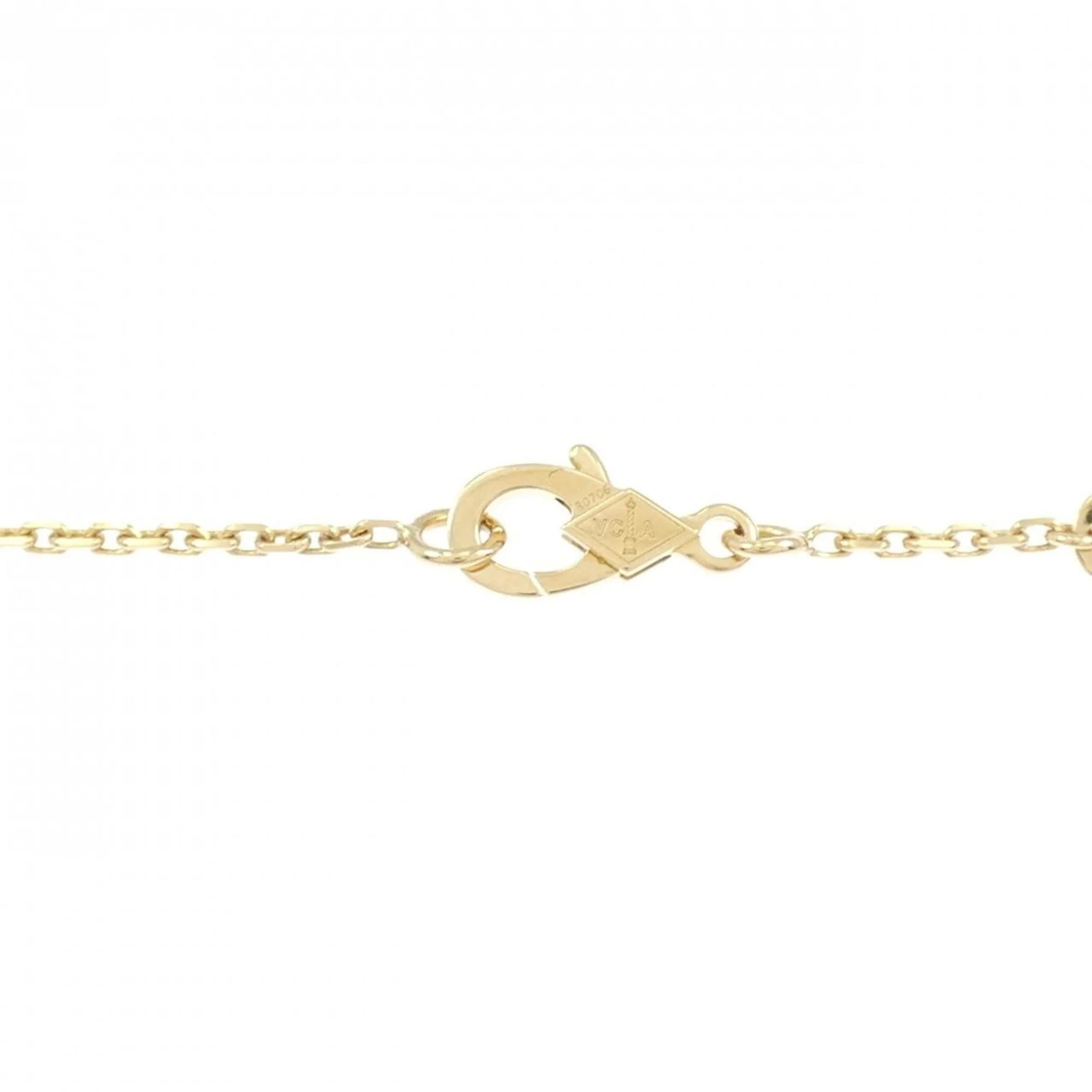 Vintage Alhambra Pendant Necklace 18K Yellow Gold - Image 5