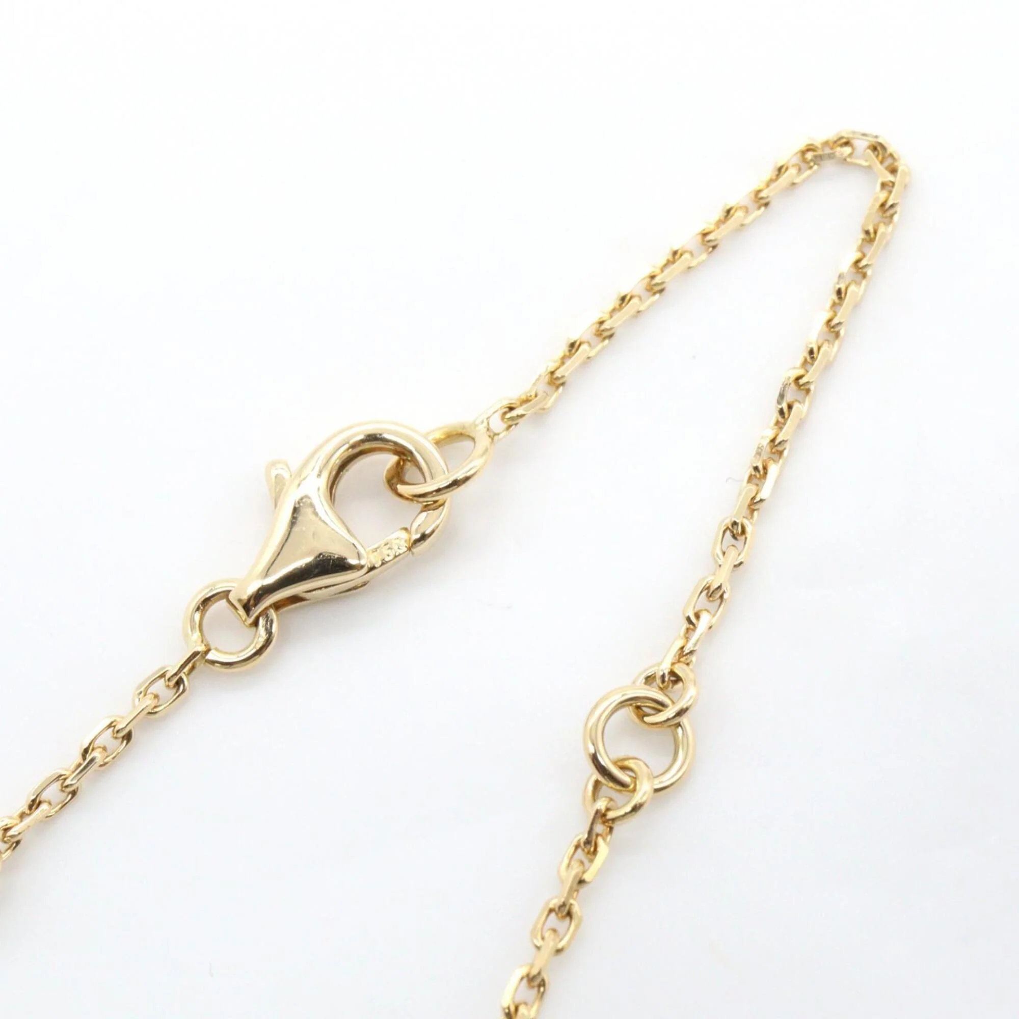 Vintage Alhambra Pendant Necklace 18K Yellow Gold and Malachite - Image 4