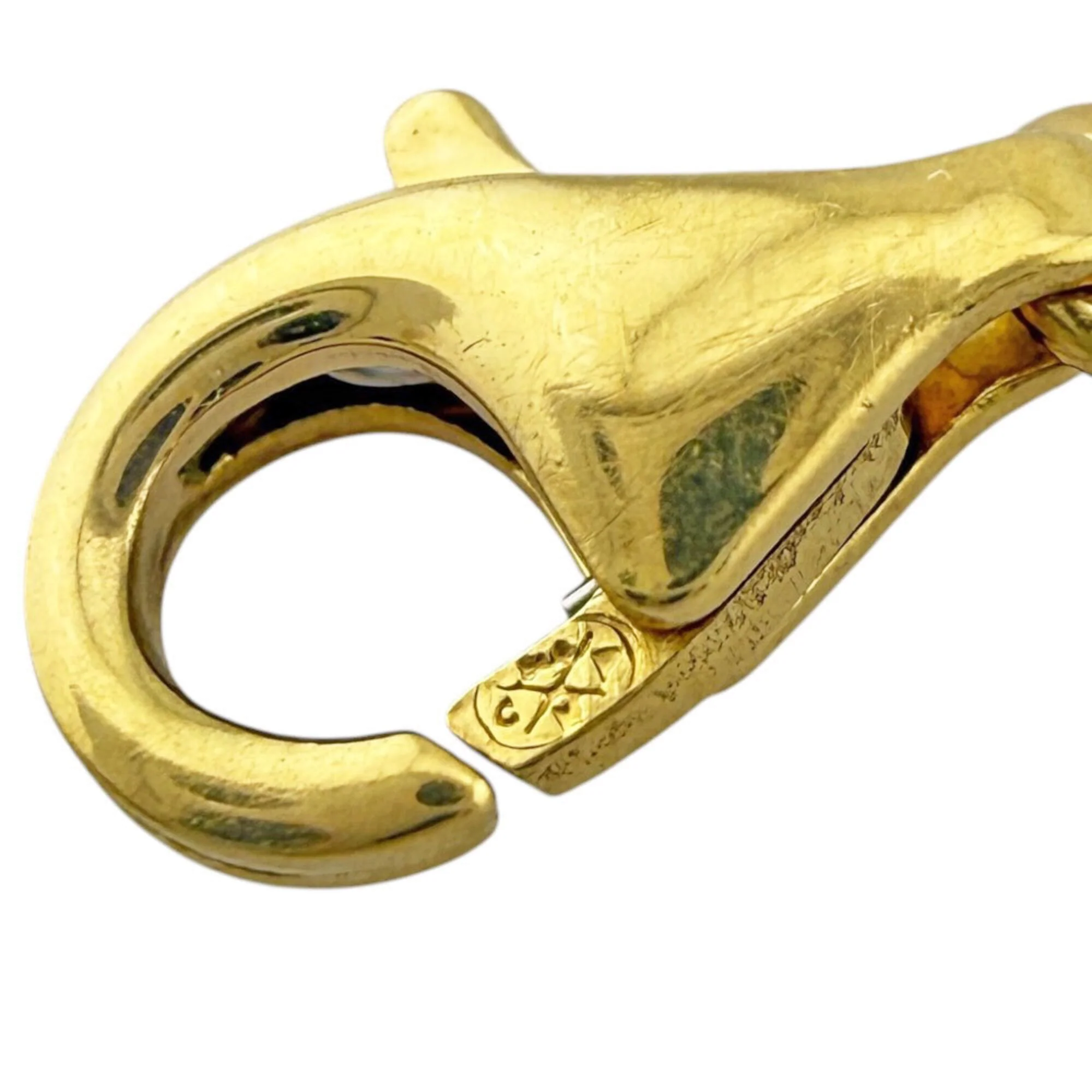 Vintage Enhambra Pendant Necklace 18K Yellow Gold - Image 5