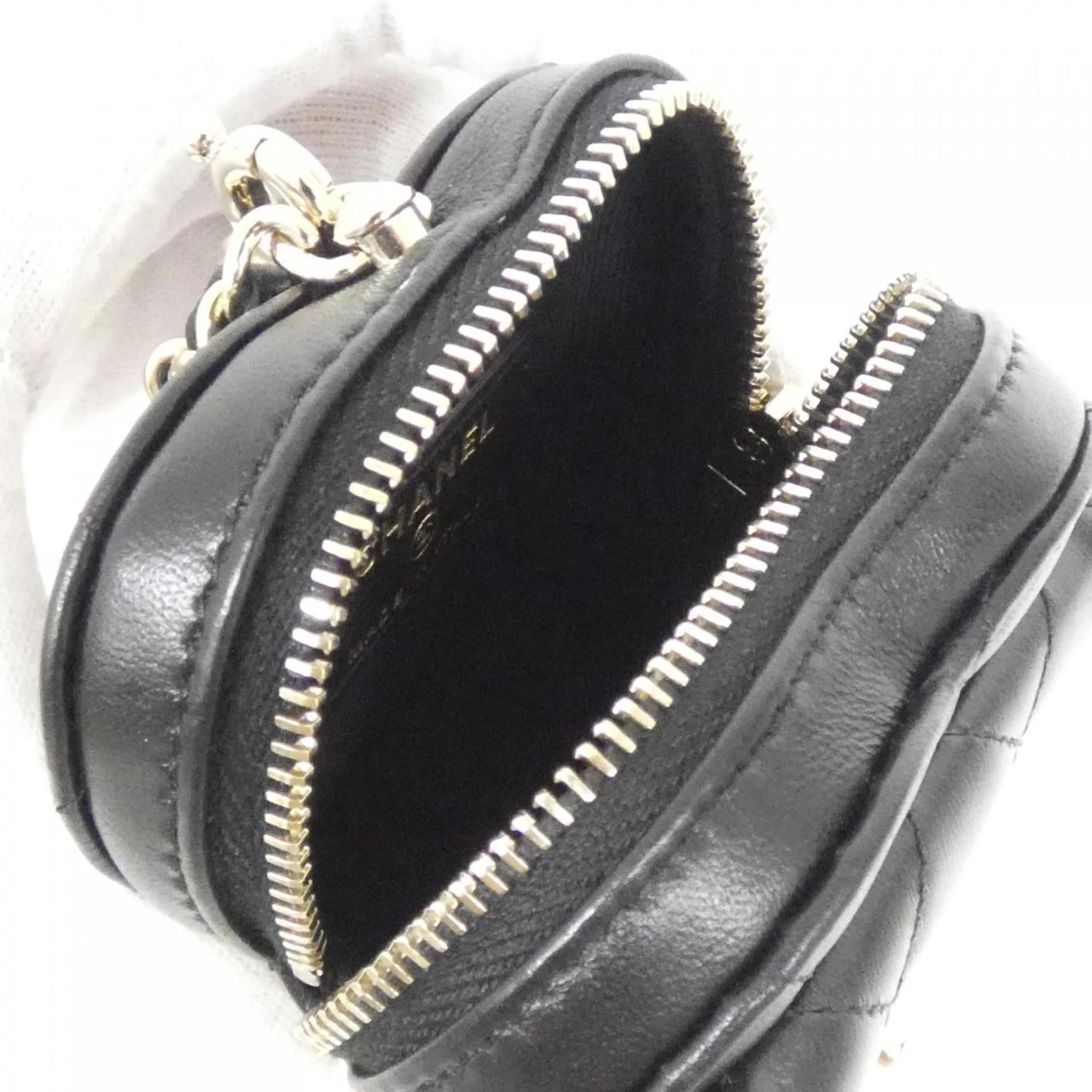 Handbag Charm Leather Black - Image 6
