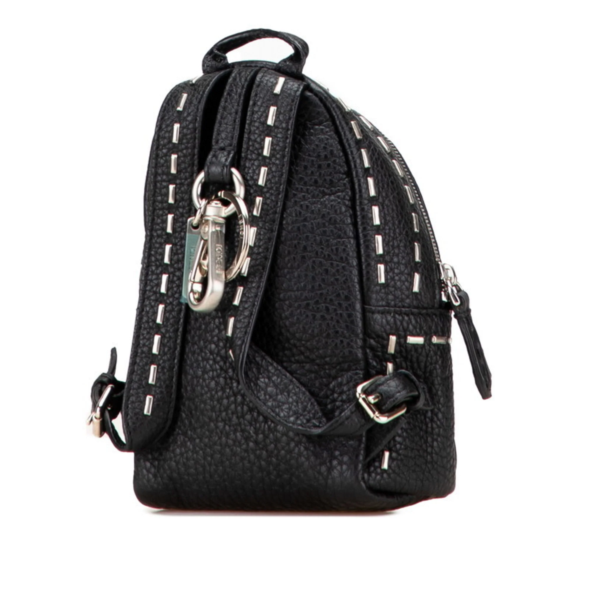 Charm Black Leather Small Handbag Charm - Image 2
