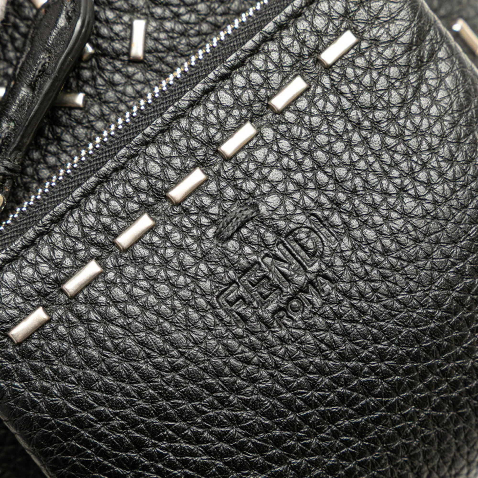 Charm Black Leather Small Handbag Charm - Image 8