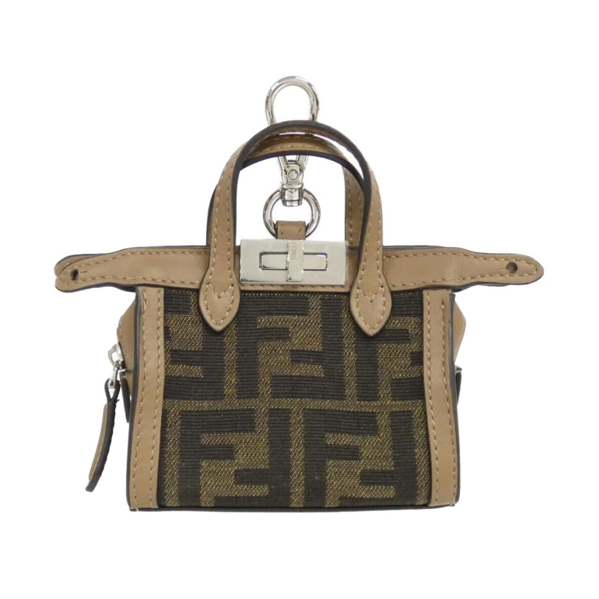 Handbag Charm Canvas and Leather