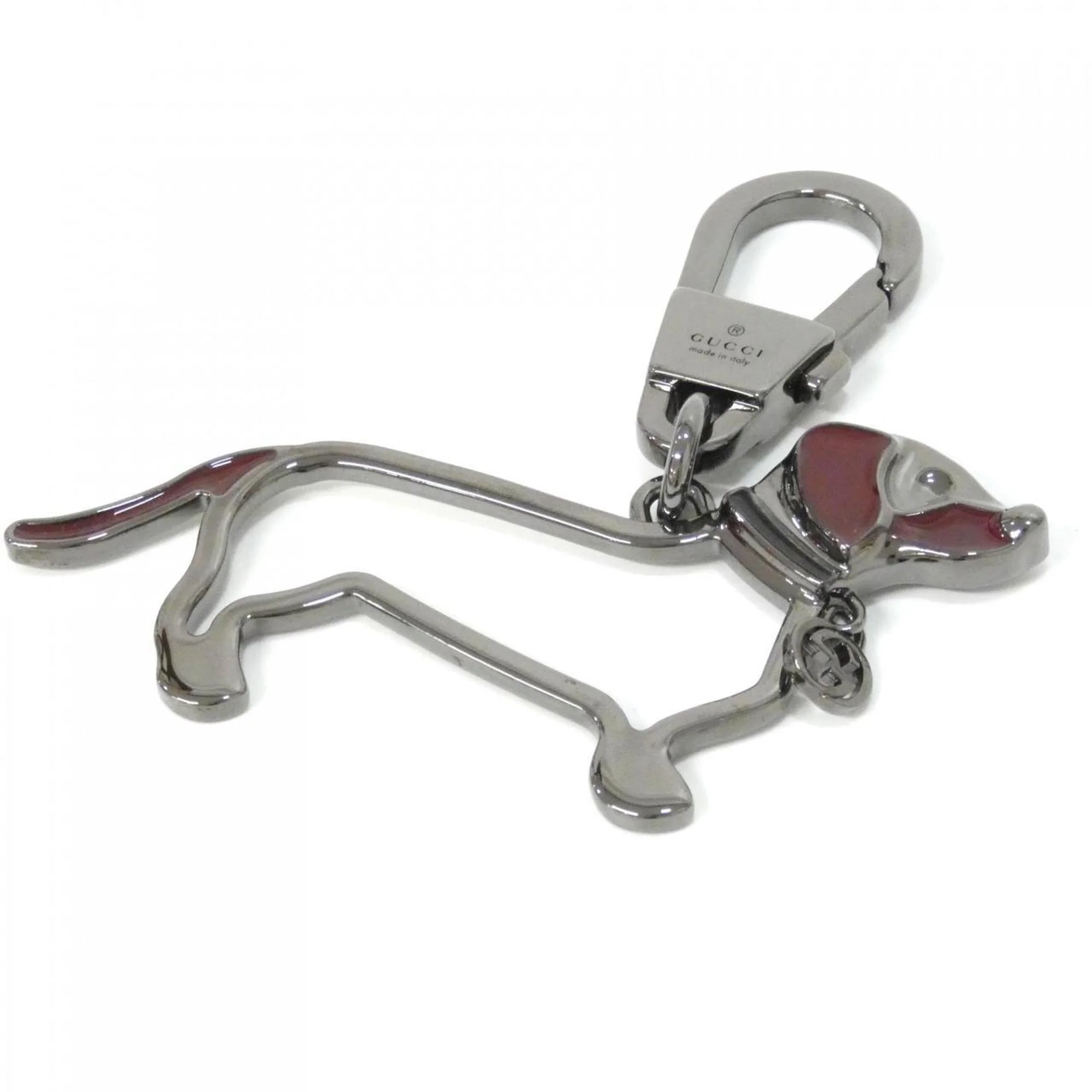 Bag Charm Bordeaux and Silver Handbag Charm - Image 3