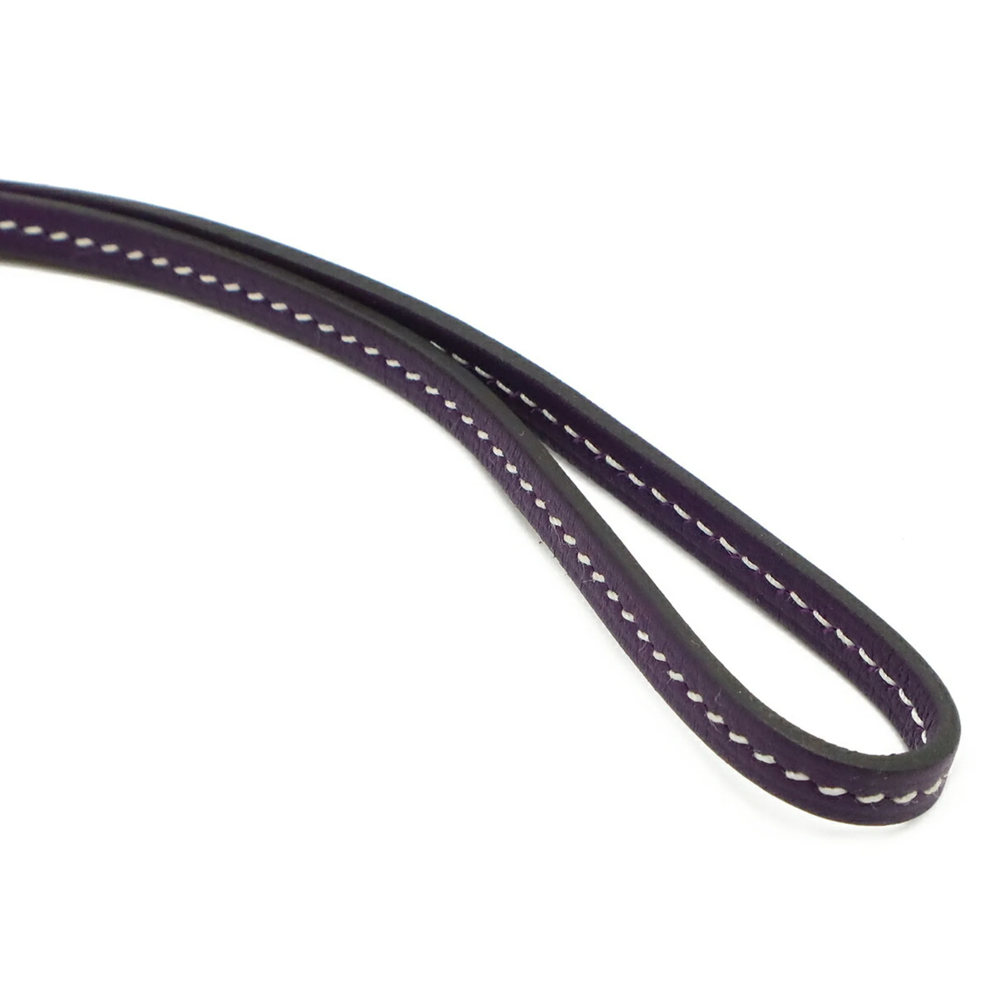 Bag Charm Swift Leather Iris Purple Handbag Charm - Image 6