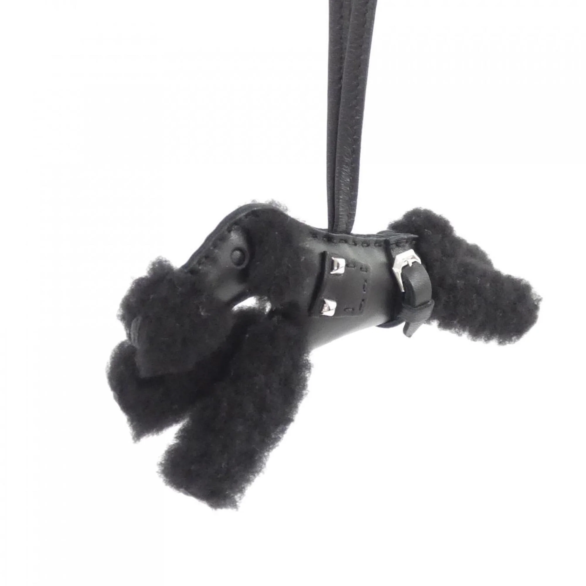 Buddy Punk Charm Agneau Milo Black Handbag Charm - Image 2