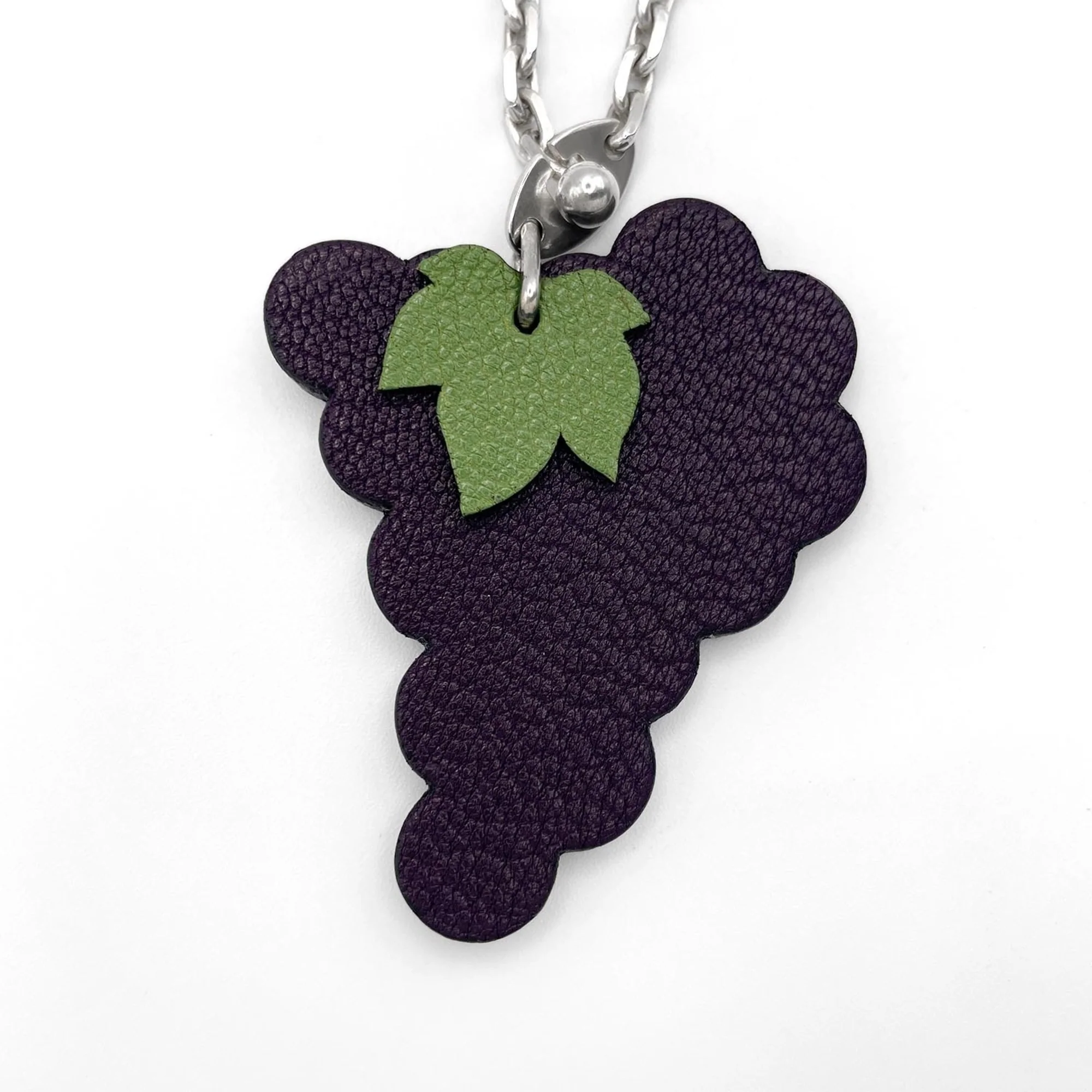 Charm Leather and Sterling Silver Handbag Charm - Image 2